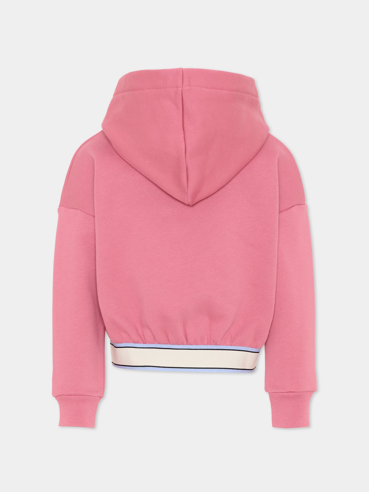 Felpa rosa per bambina con logo,Marni Kids,M01969 M00XC 0M352