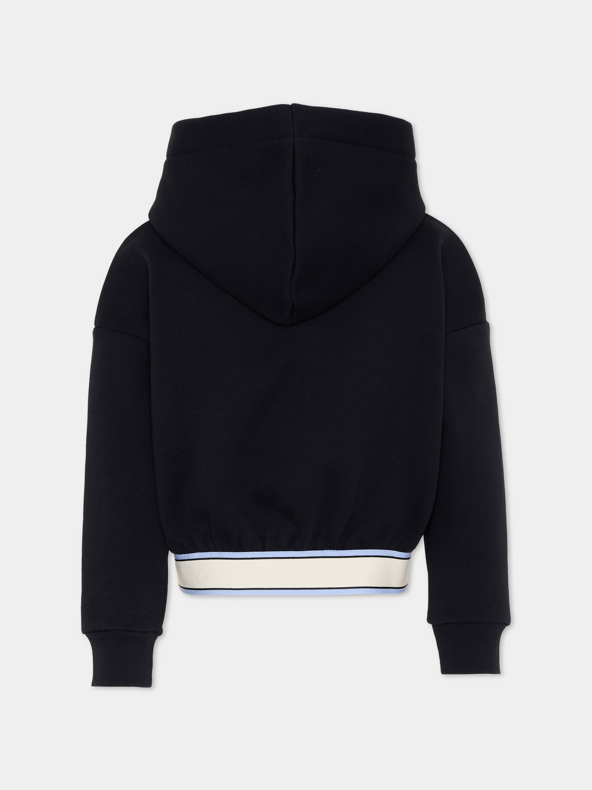 Felpa blu per bambina con logo,Marni Kids,M01969 M00XC 0M862