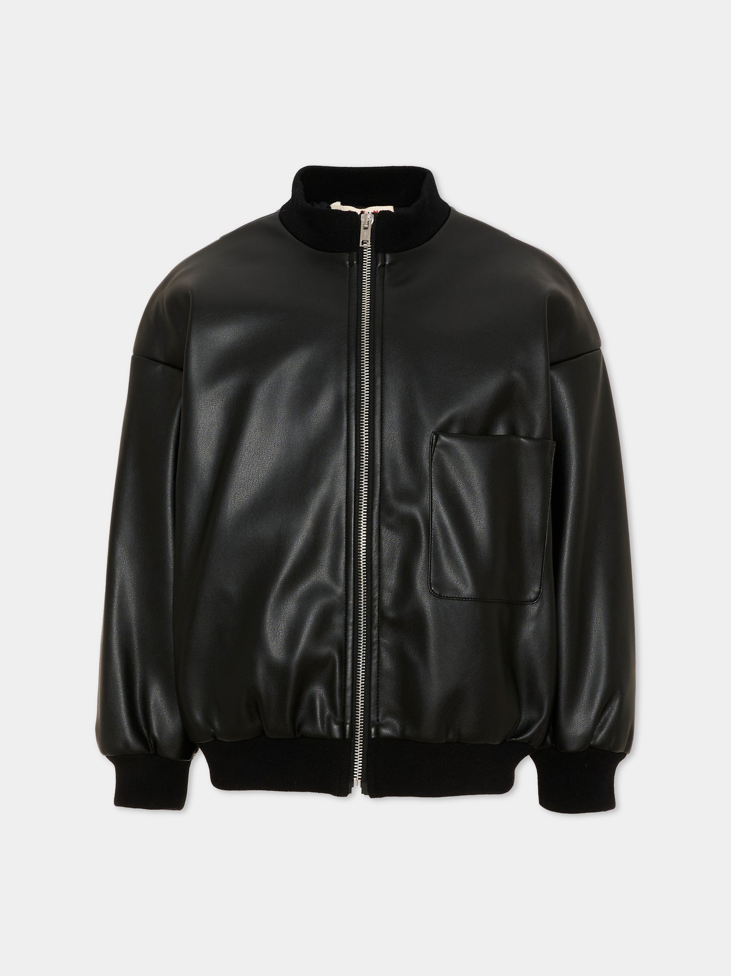 Bomber nero per bambini con logo,Marni Kids,M01977 M00W2 0M900