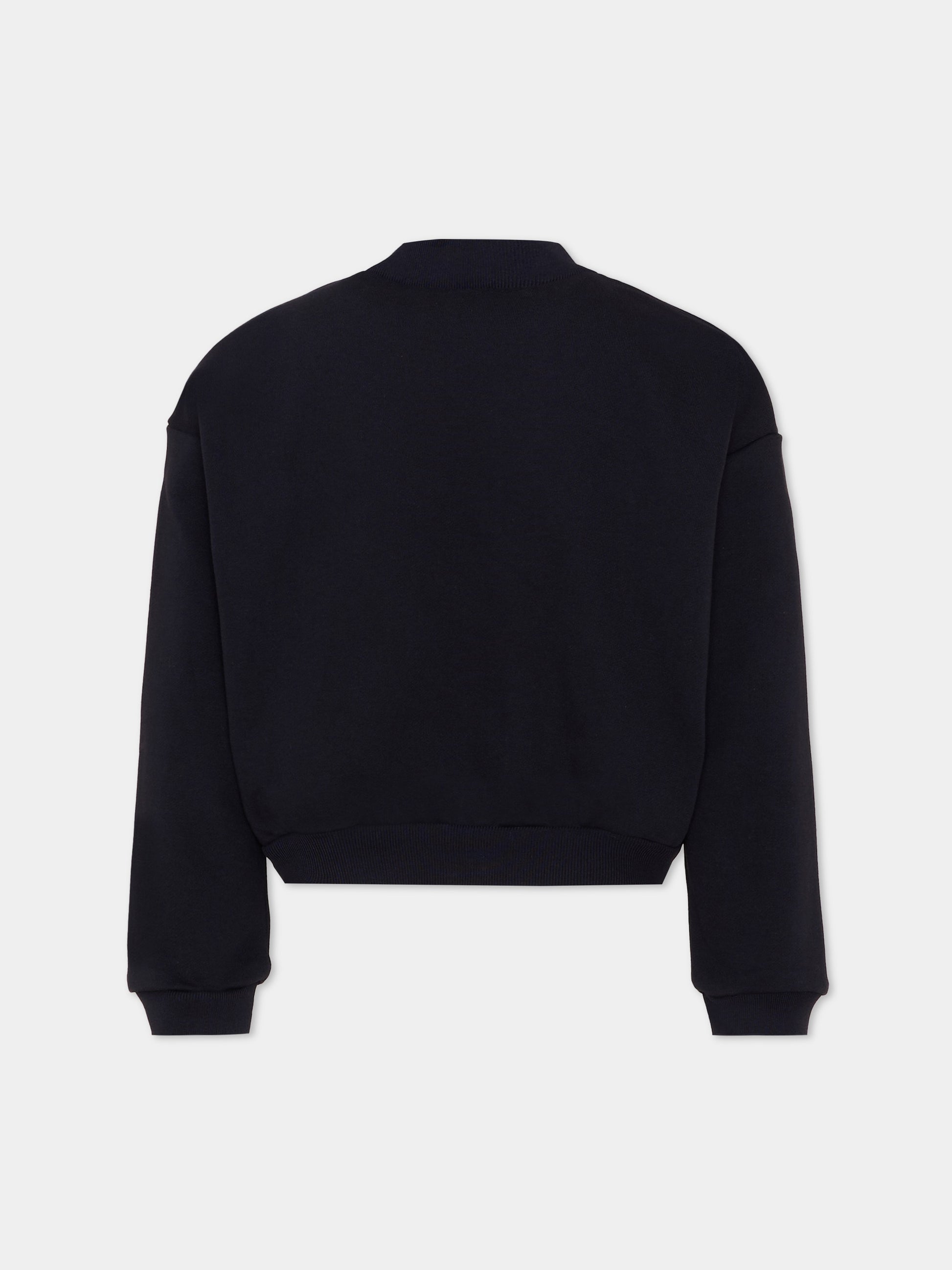 Bomber blu per bambina con logo,Marni Kids,M01992 M00V0 0M862