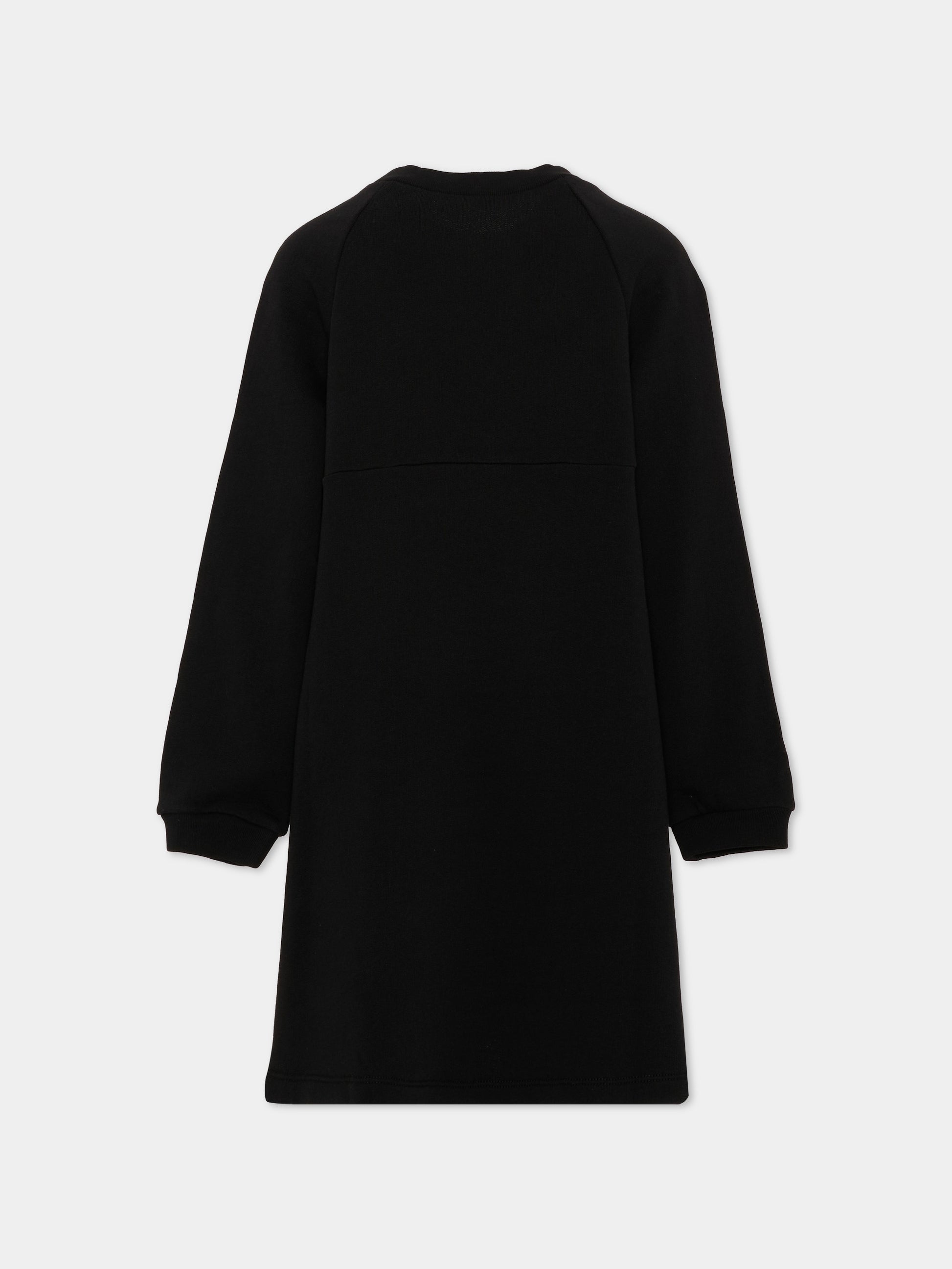 Vestito nero per bambina con logo,Marni Kids,M02012 M00SH 0M900