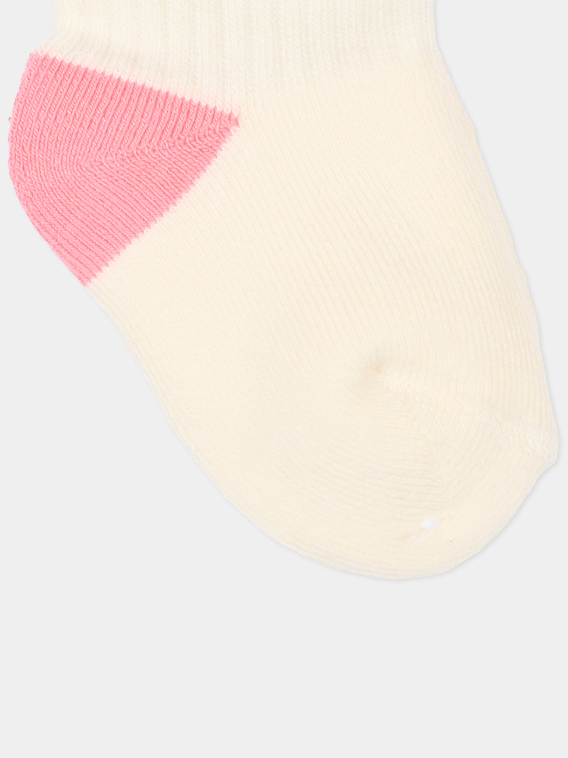 Calzino avorio per neonata con logo,Marni Kids,M02038 M00U1 0M107