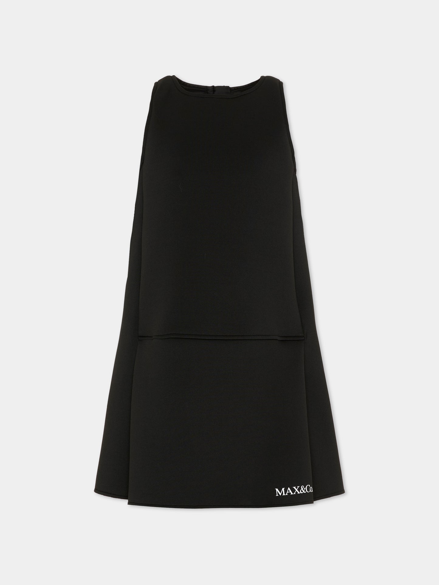 Vestito nero per bambina con logo,Max&co,MX0385 MX01U MX900