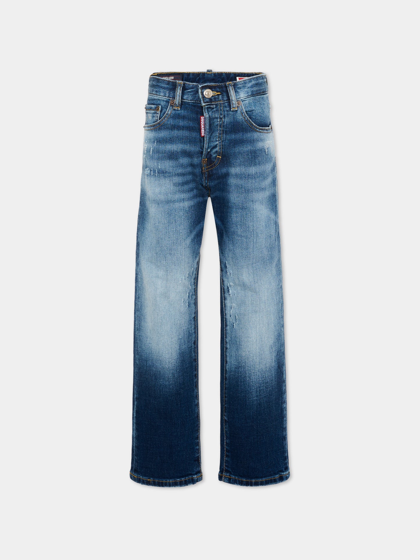 Jeans denim per bambino con logo,Dsquared2,DQ2252 D0AHR DQ01