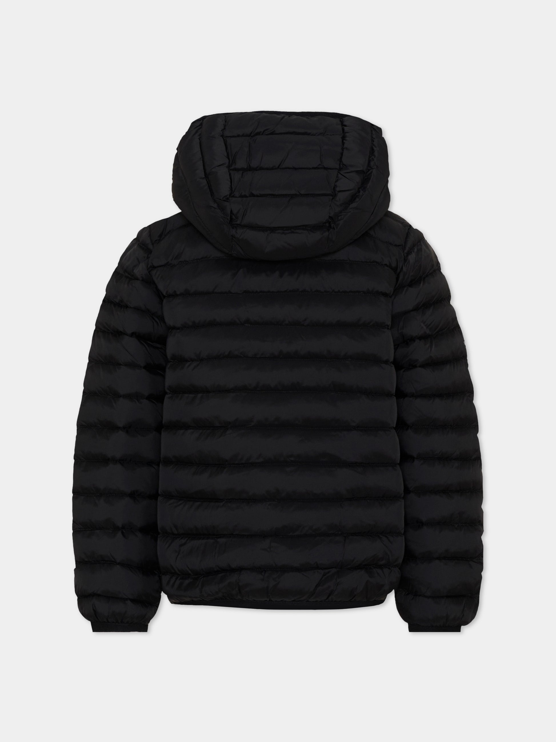 Piumino nero per bambini con logo,Dsquared2,DQ3232 D0ABC DQ900