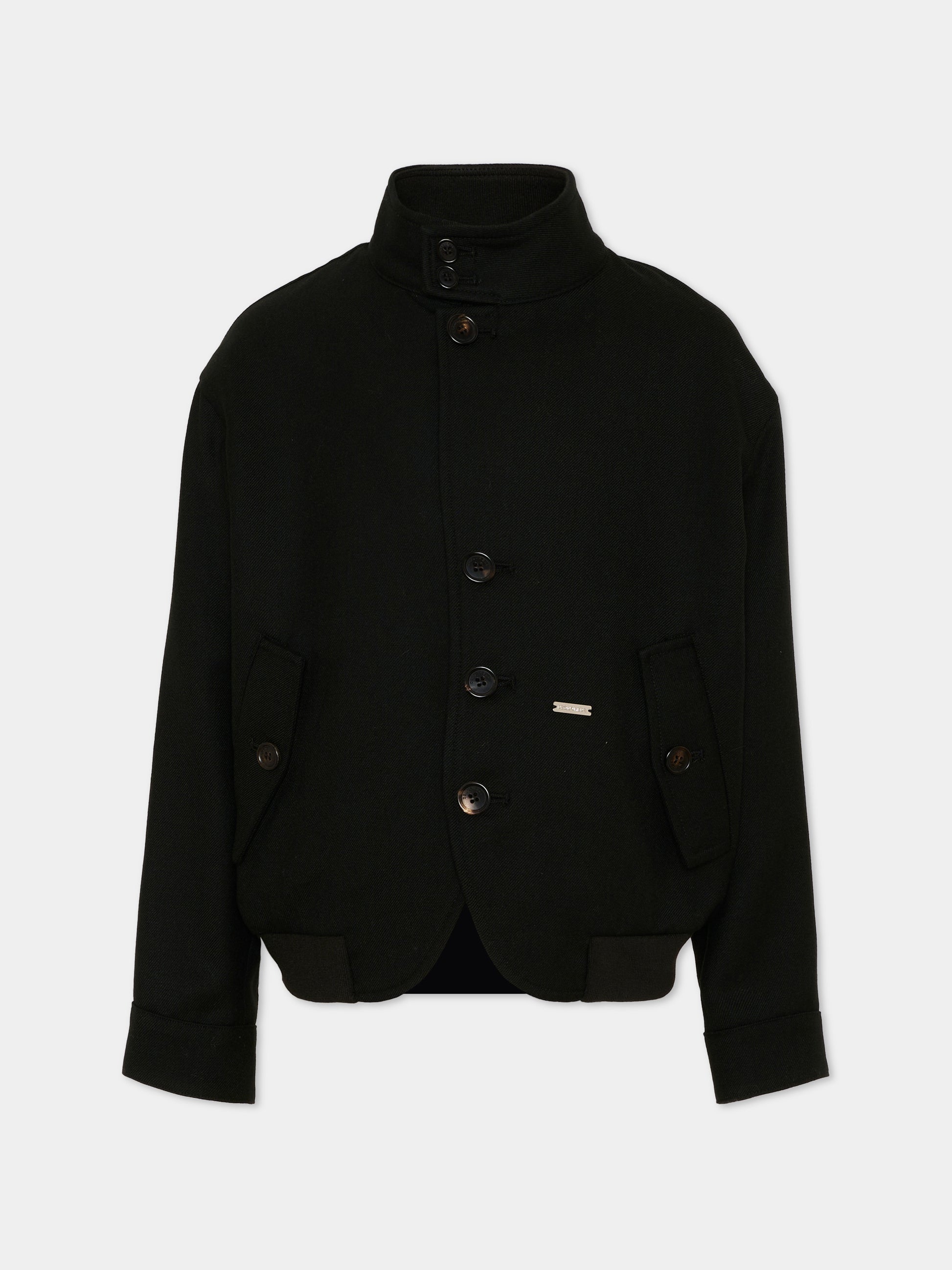 Giacche nero per bambino con collo alto,Dsquared2,DQ3409 D0AJ4 DQ900