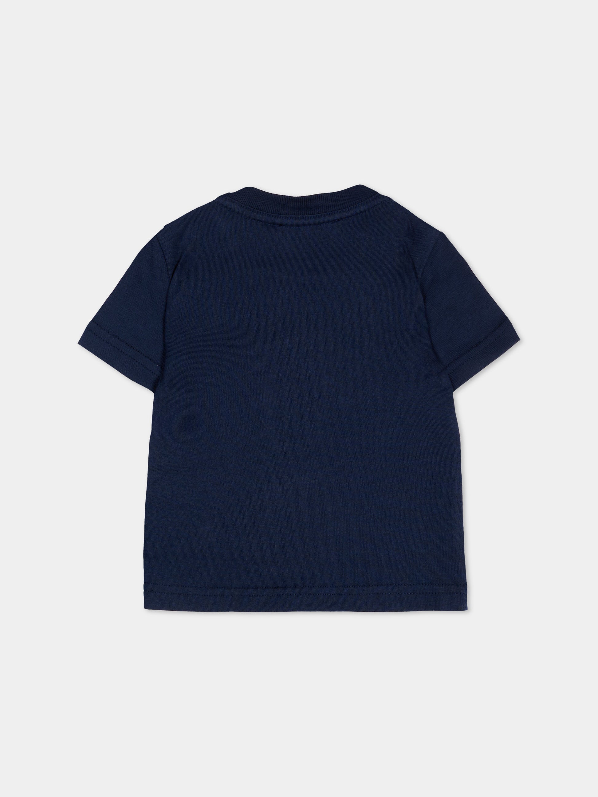 T-Shirt blu Dsquared2 per neonati con logo,Dsquared2,DQ3485 D0AJ1 DQ864