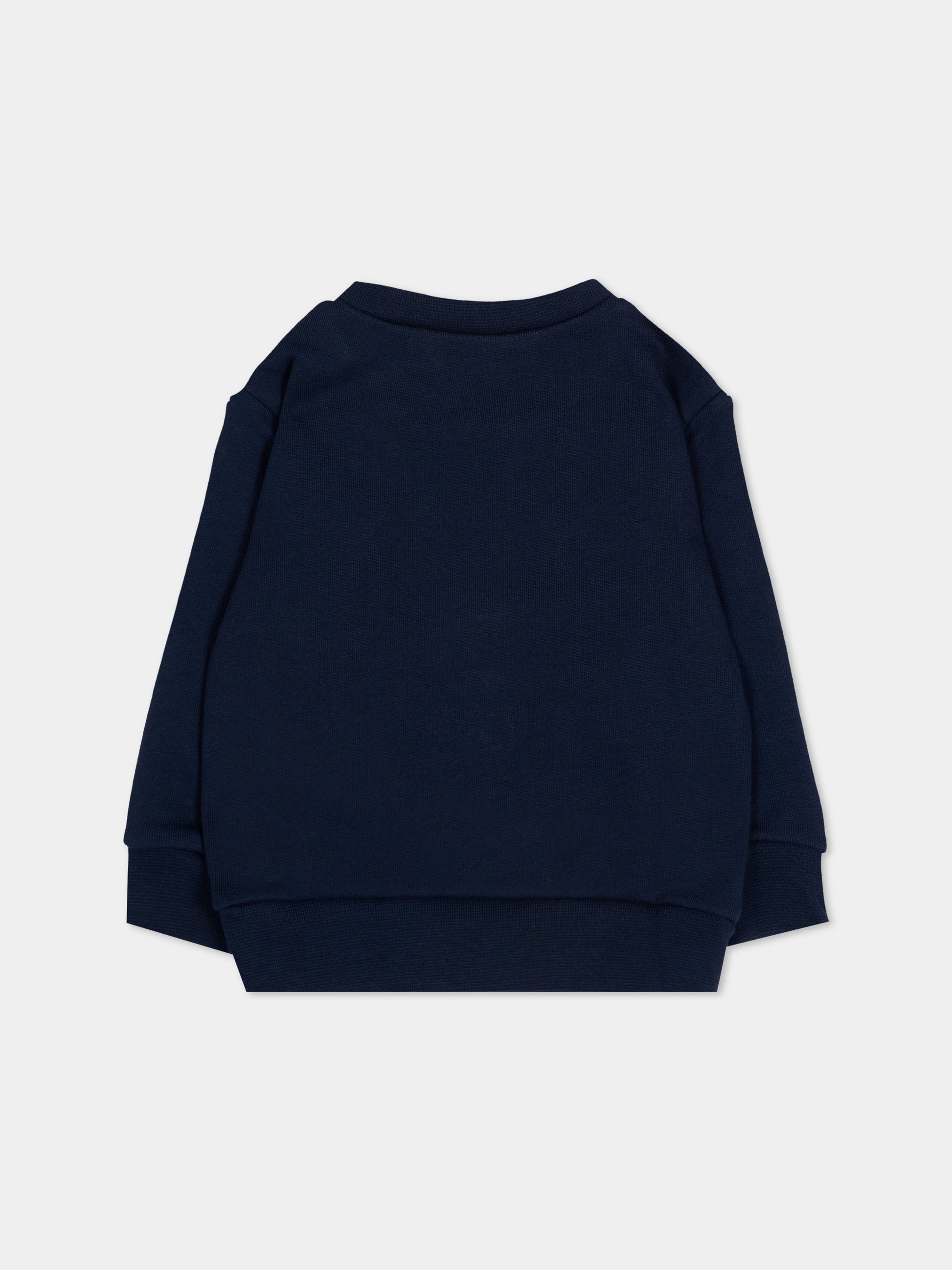 Felpa blu per neonati con logo,Dsquared2,DQ3503 D0AJ6 DQ864