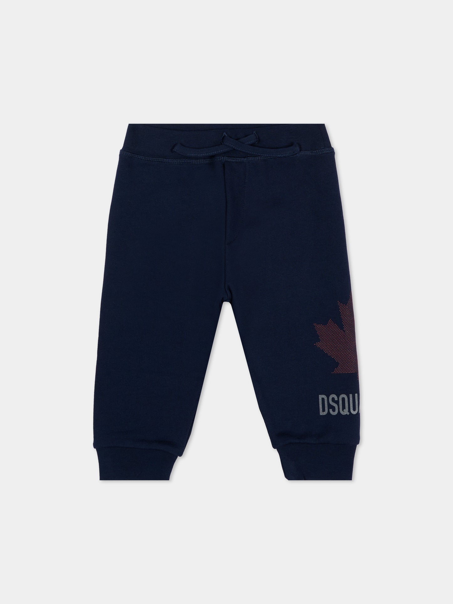 Pantaloni sportivi blu per neonati con logo,Dsquared2,DQ3505 D0AJ6 DQ864