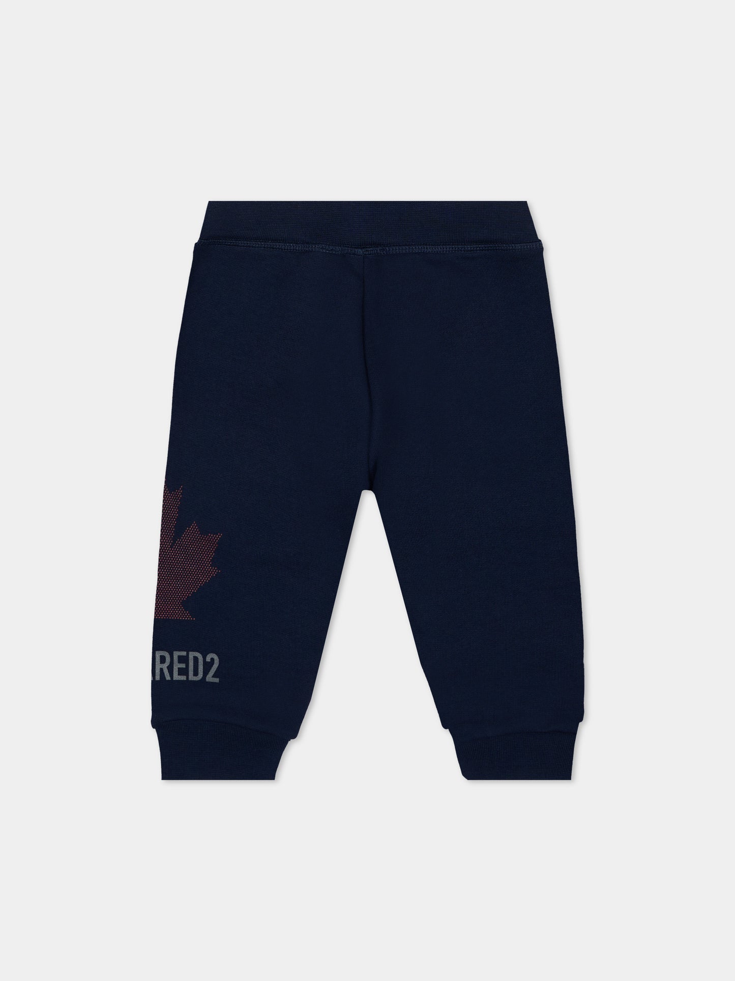 Pantaloni sportivi blu per neonati con logo,Dsquared2,DQ3505 D0AJ6 DQ864