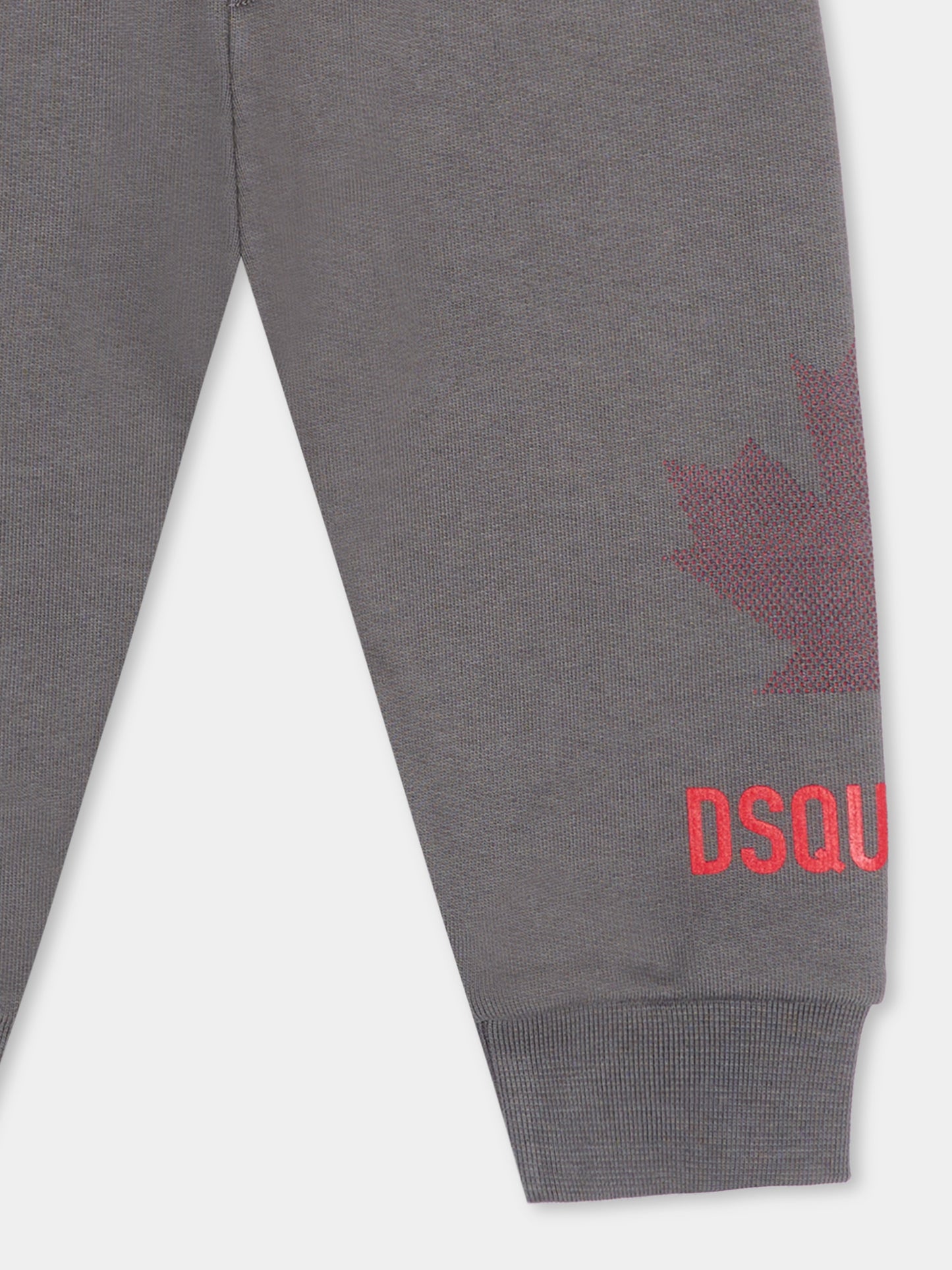 Pantaloni sportivi grigi per neonati con logo,Dsquared2,DQ3505 D0AJ6 DQ913