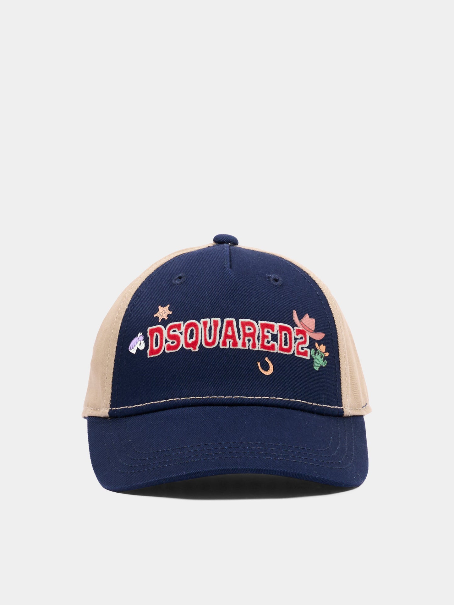 Cappello multicolor per bambino con logo,Dsquared2,DQ3525 D00YT DQ864