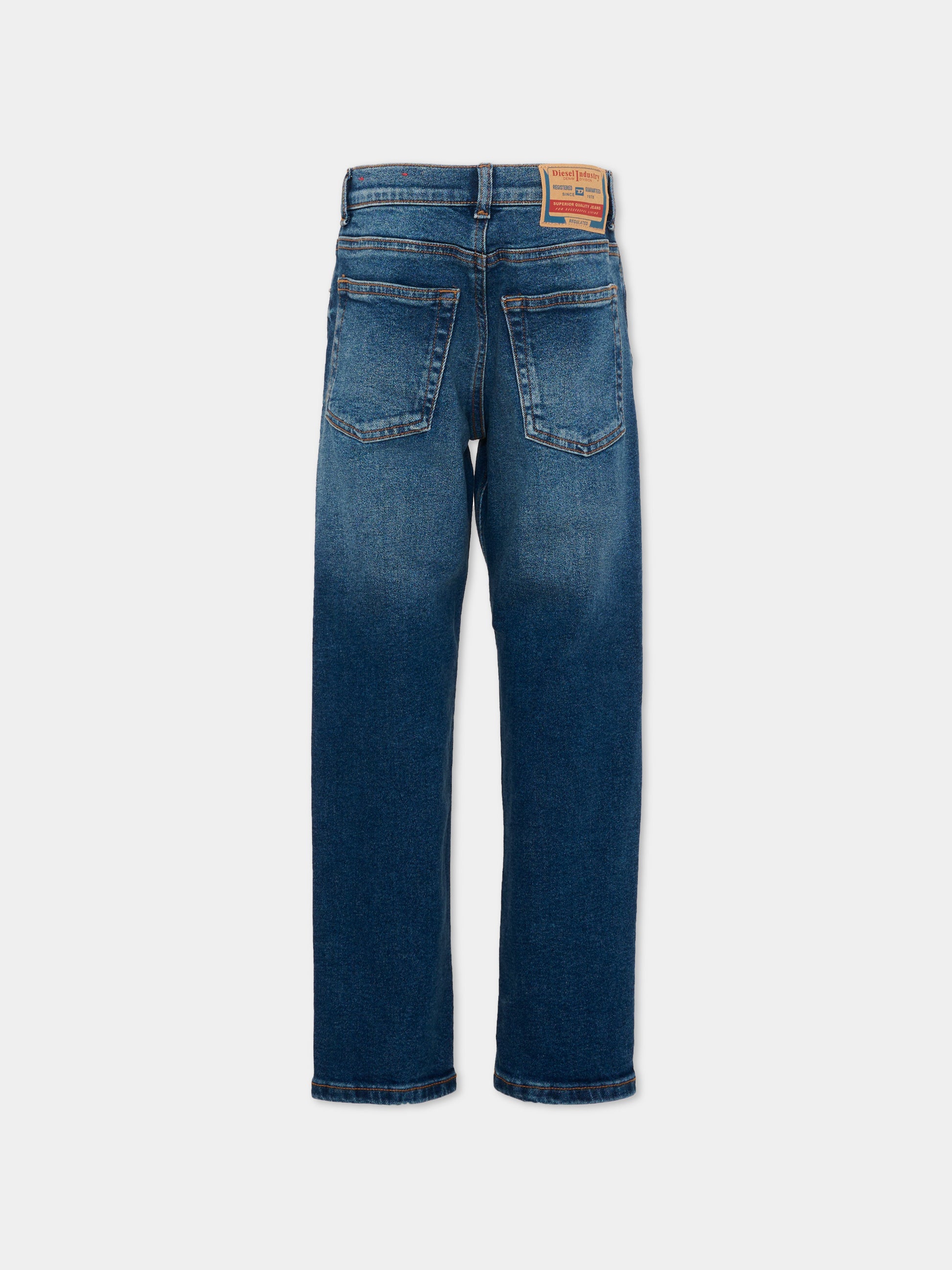 Jeans denim per bambino con logo,Diesel,J00981 KXBU5 K01