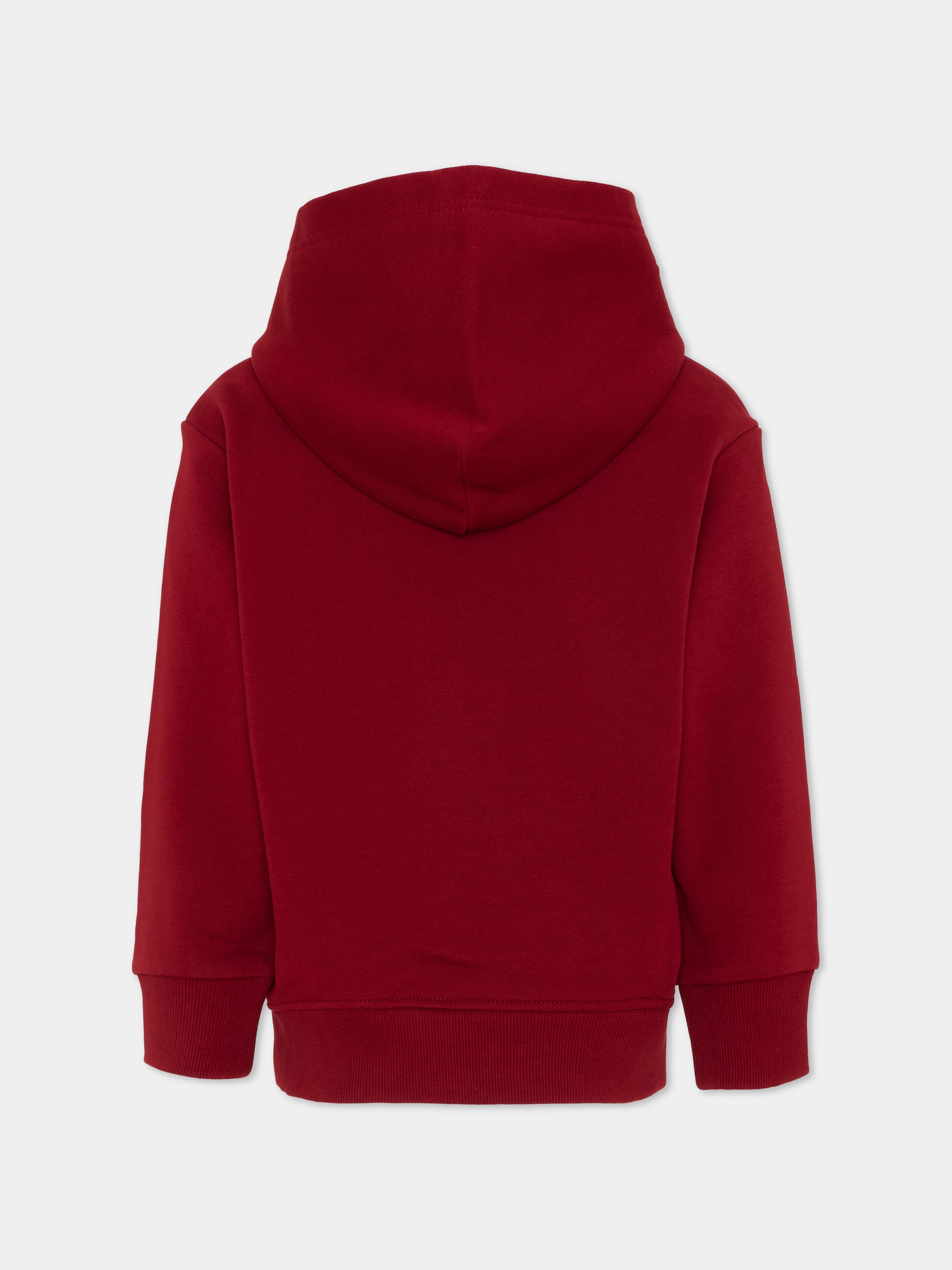 Felpa bordeaux per bambini con logo,Diesel,J02612 0GEAD K440