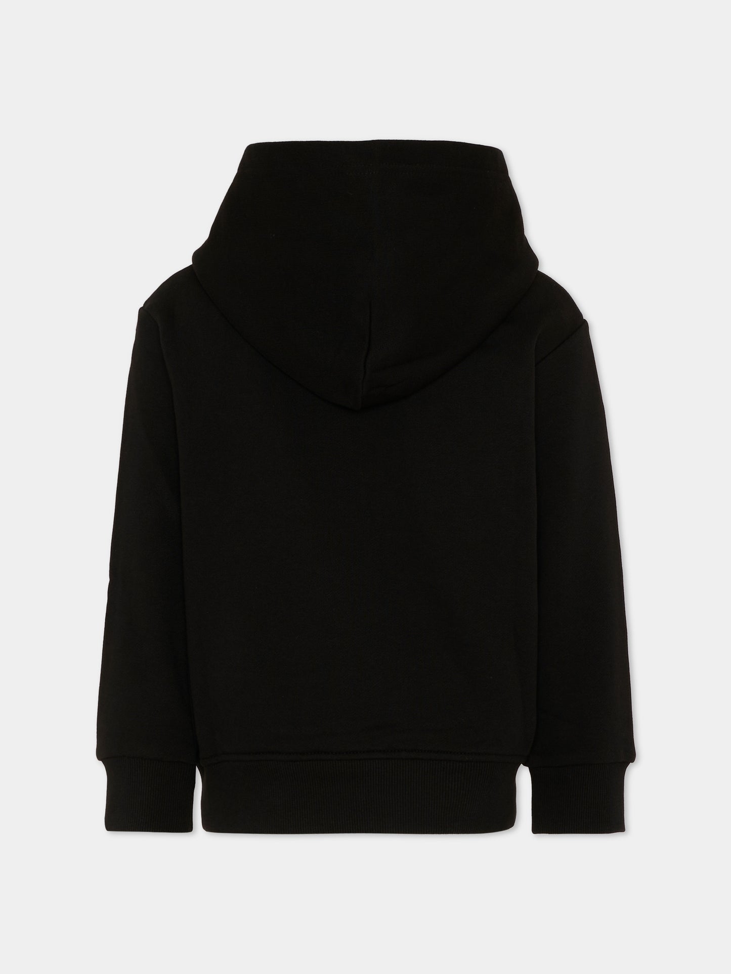 Felpa nera per bambini con logo,Diesel,J02612 0GEAD K900