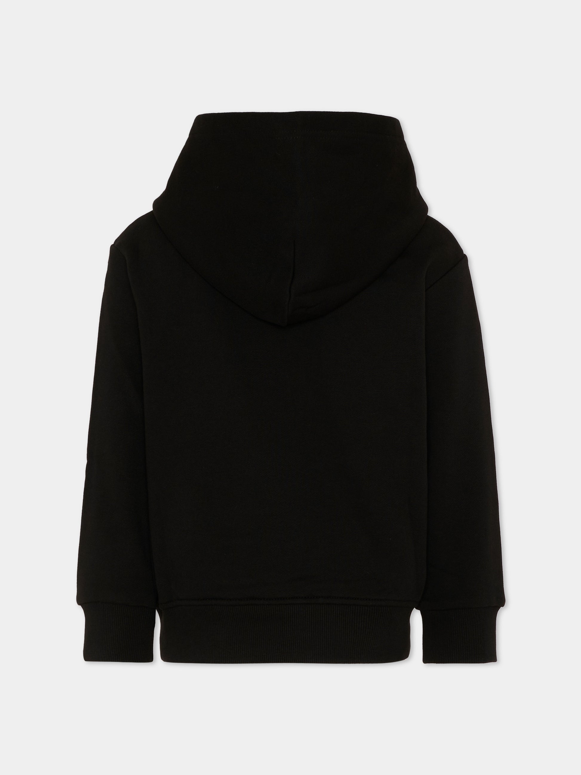 Felpa nera per bambini con logo,Diesel,J02612 0GEAD K900