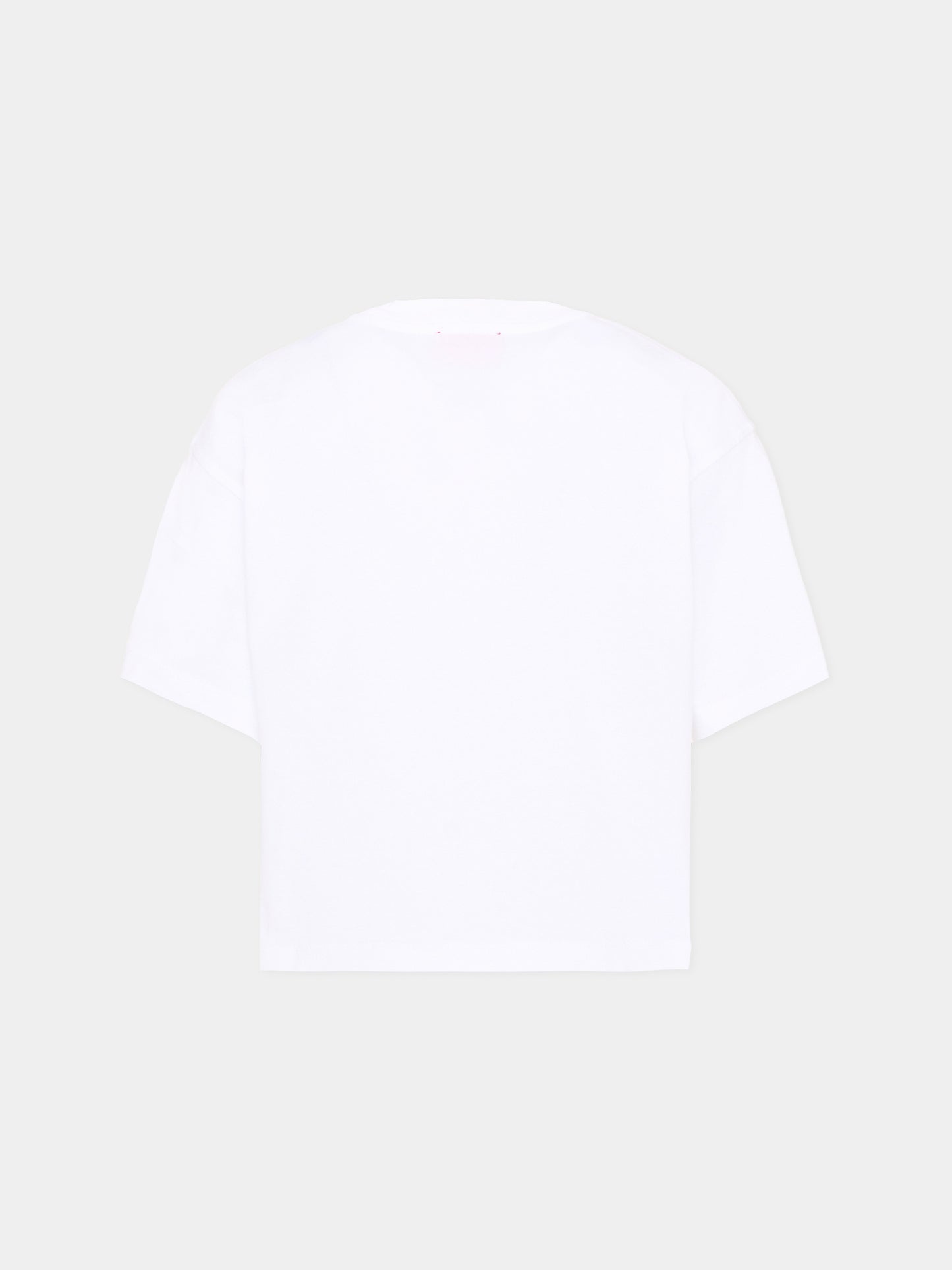 T-Shirt bianca per bambina con logo,Diesel,J02918 00YI9 K100
