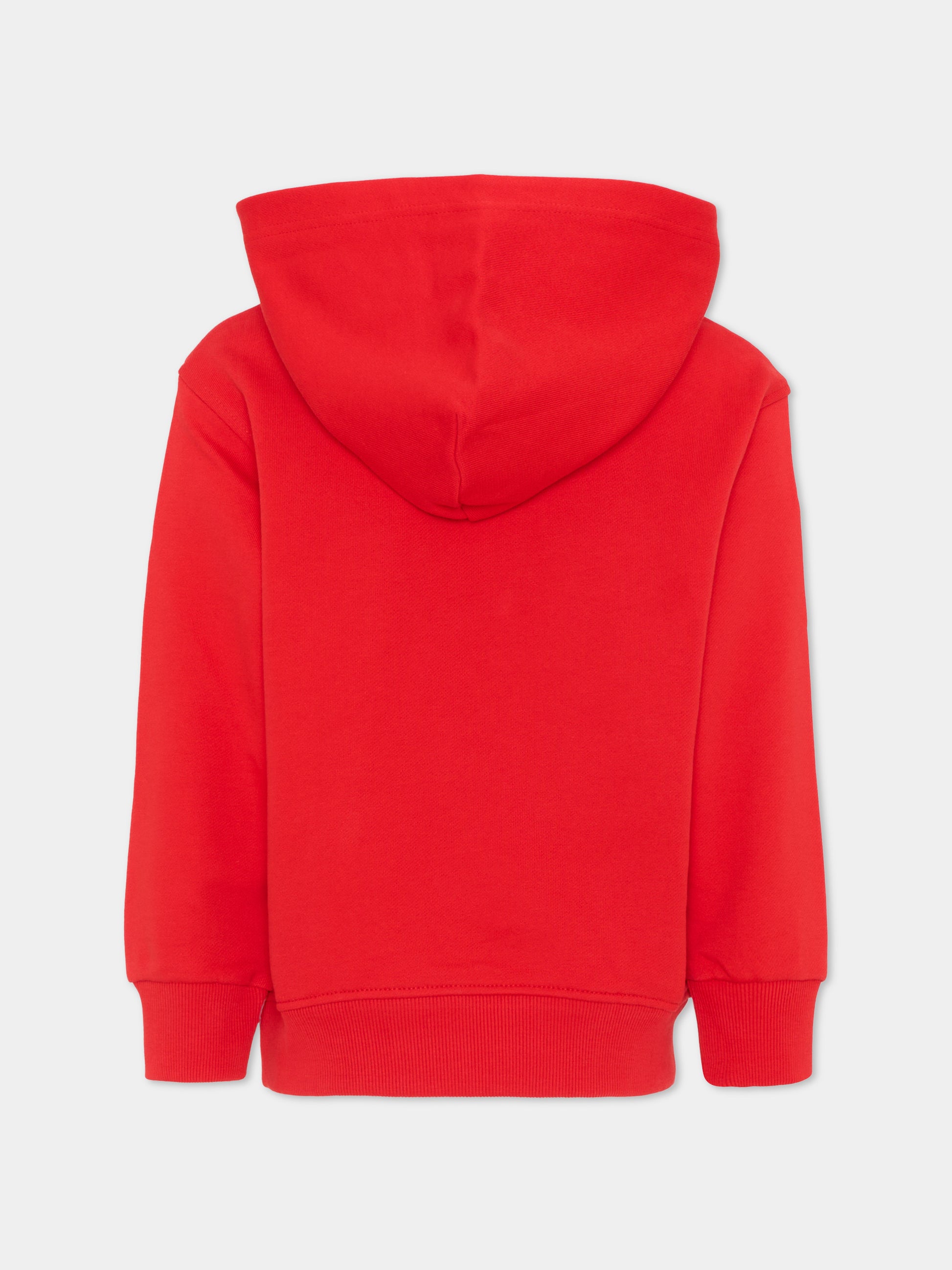 Felpa rossa per bambino con logo,Diesel,J02965 0GEAD K405