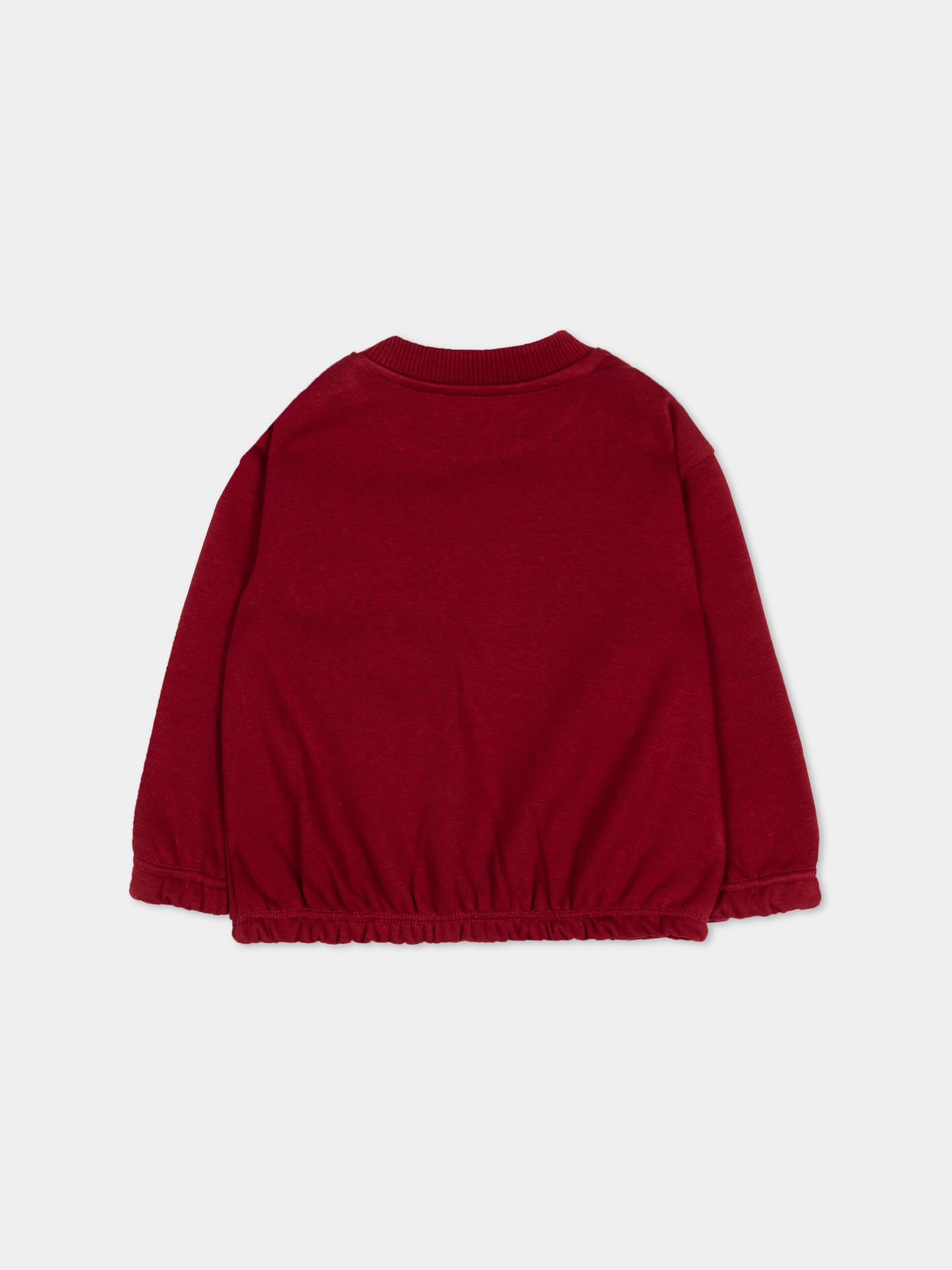 Felpa bordeaux per neonata con logo,Diesel,K00825 KYAVF K440