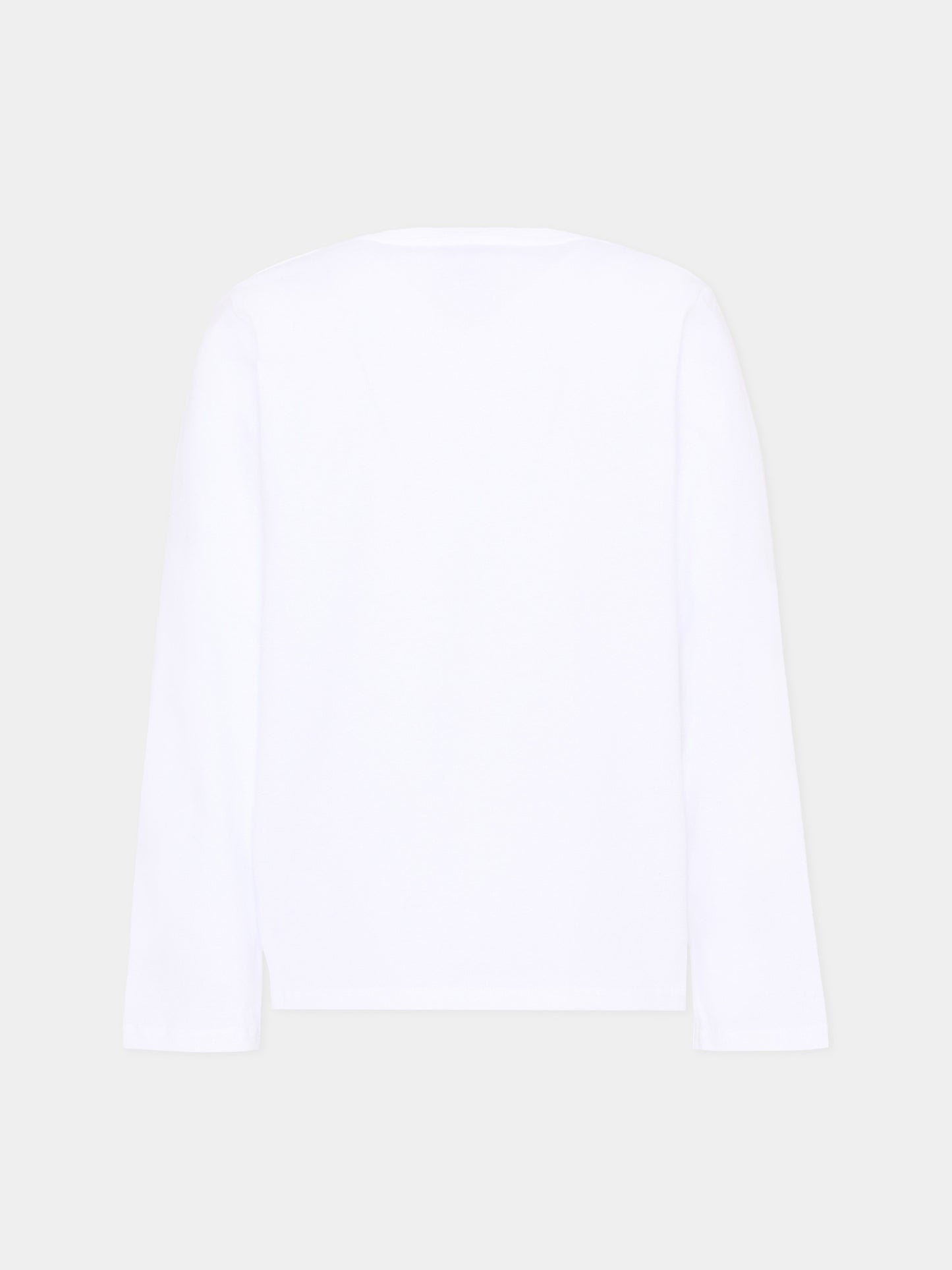 T-Shirt a manica lunga bianca per bambini con logo,Casablanca,K PF26 JTS 098 01