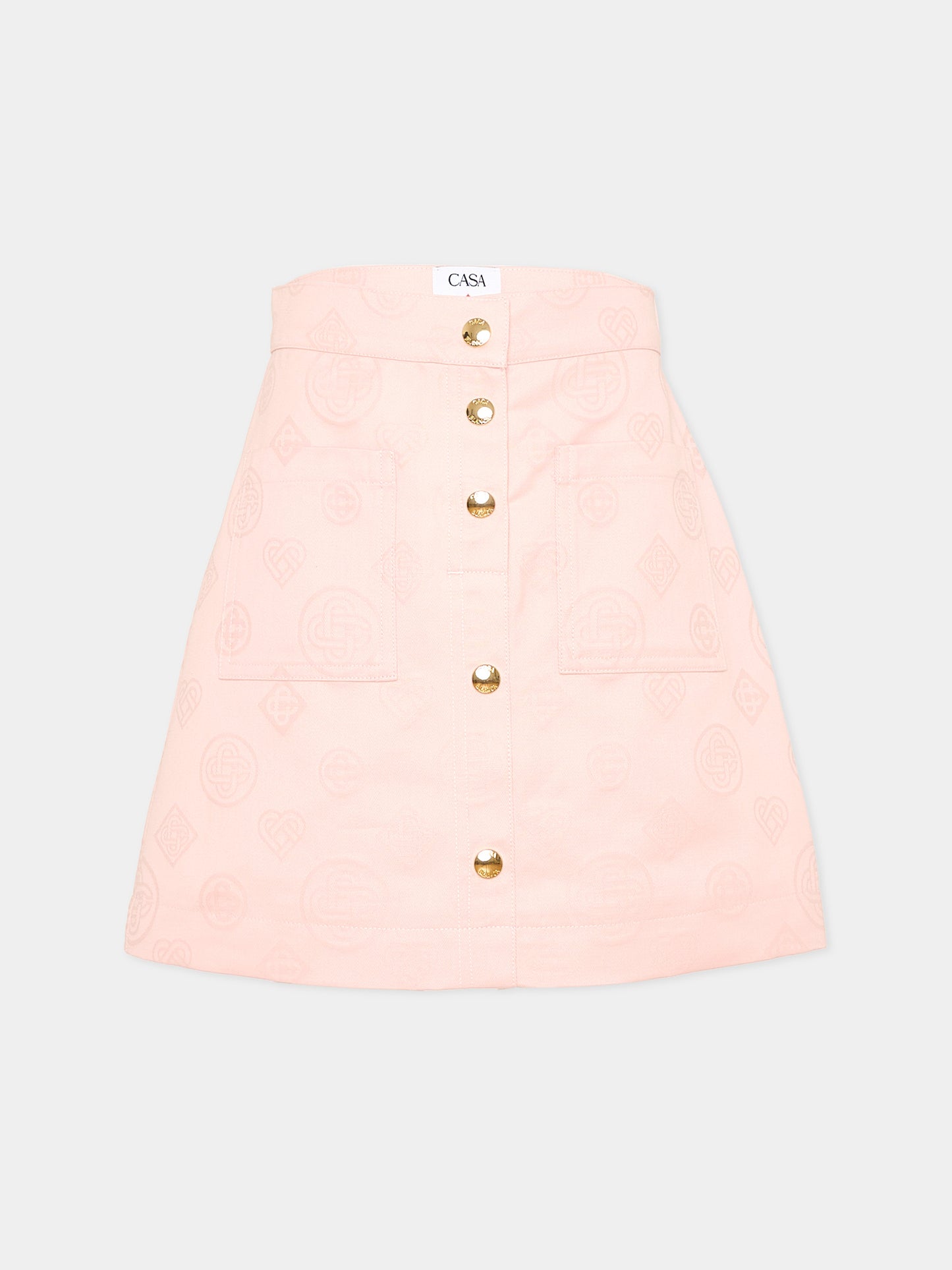 Gonna rosa per bambina con logo,Casablanca,K PF26 SK 240 01
