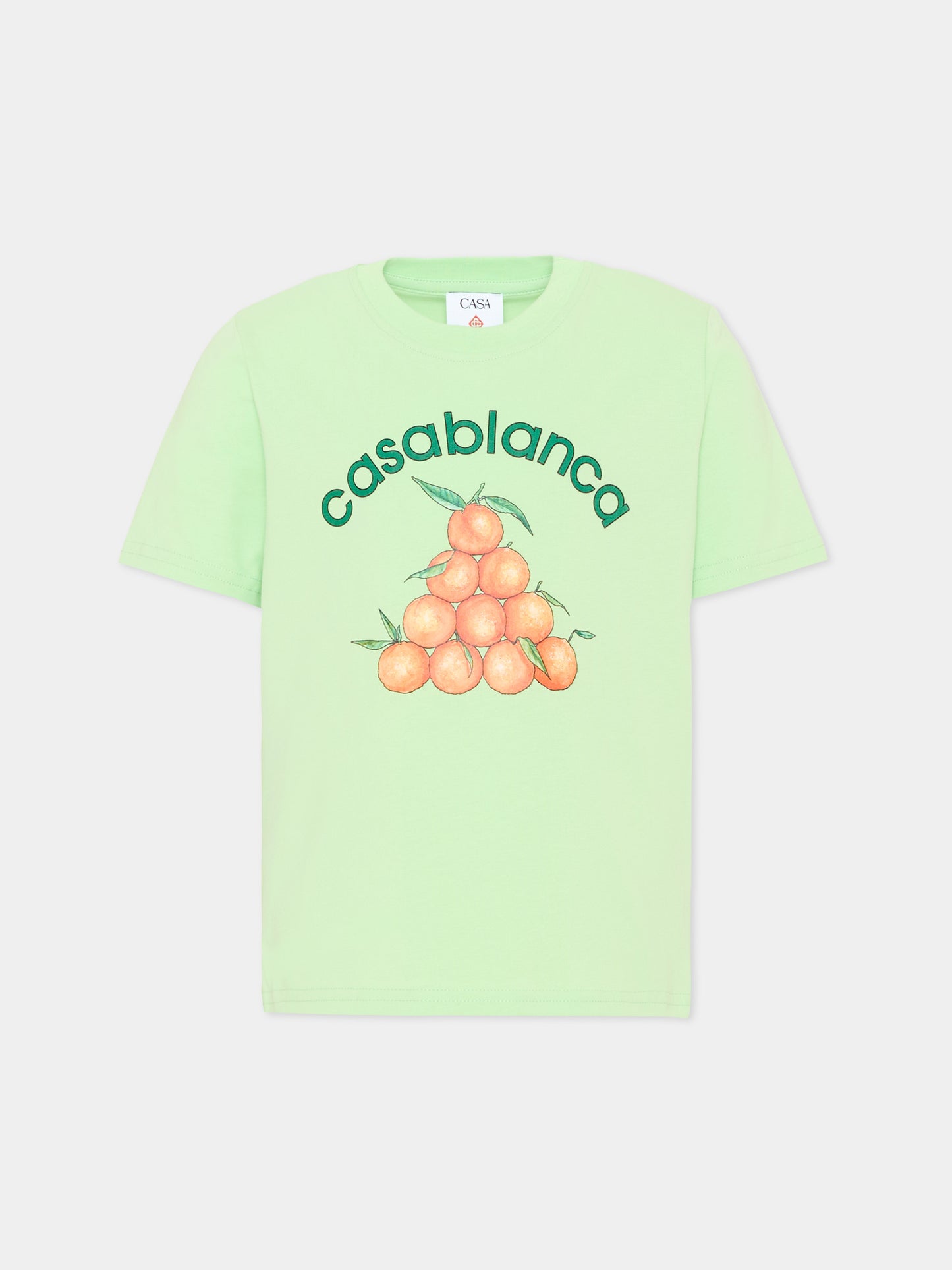 T-Shirt verde per bambini con arance,Casablanca,K PF26 JTS 038 04