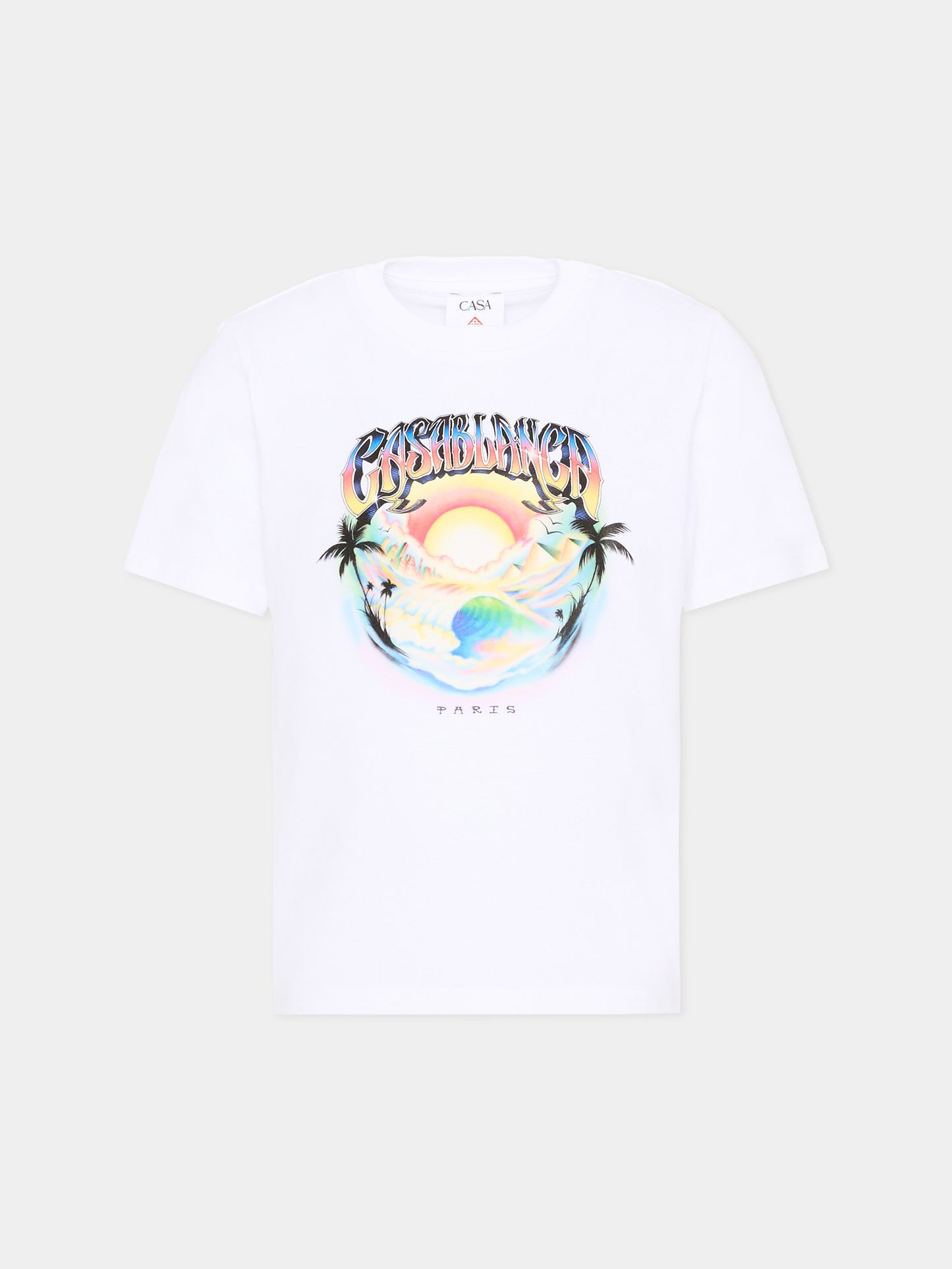 T-Shirt bianca per bambini con logo,Casablanca,K PF26 JTS 038 01