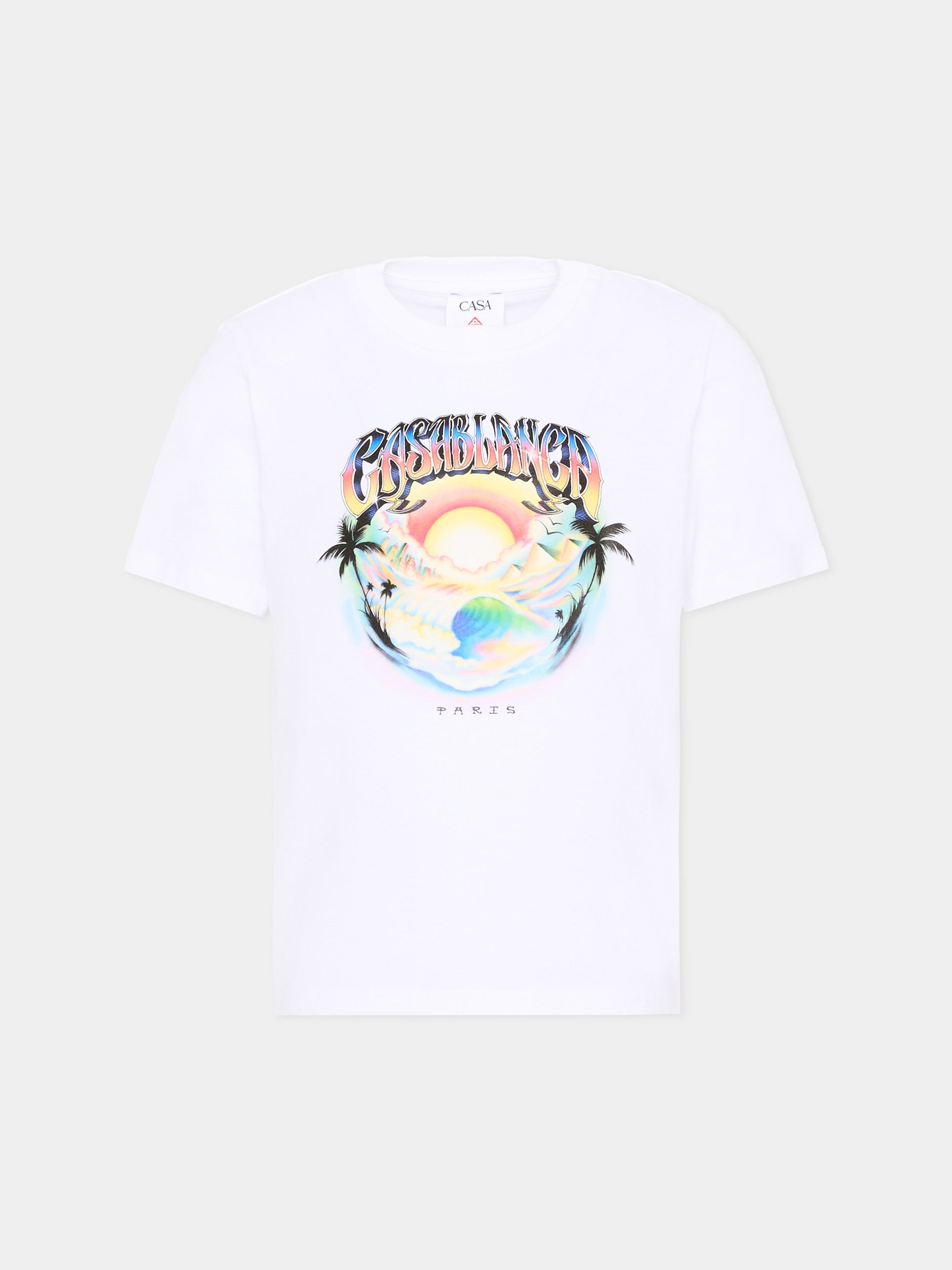 T-Shirt bianca per bambini con logo,Casablanca,K PF26 JTS 038 01