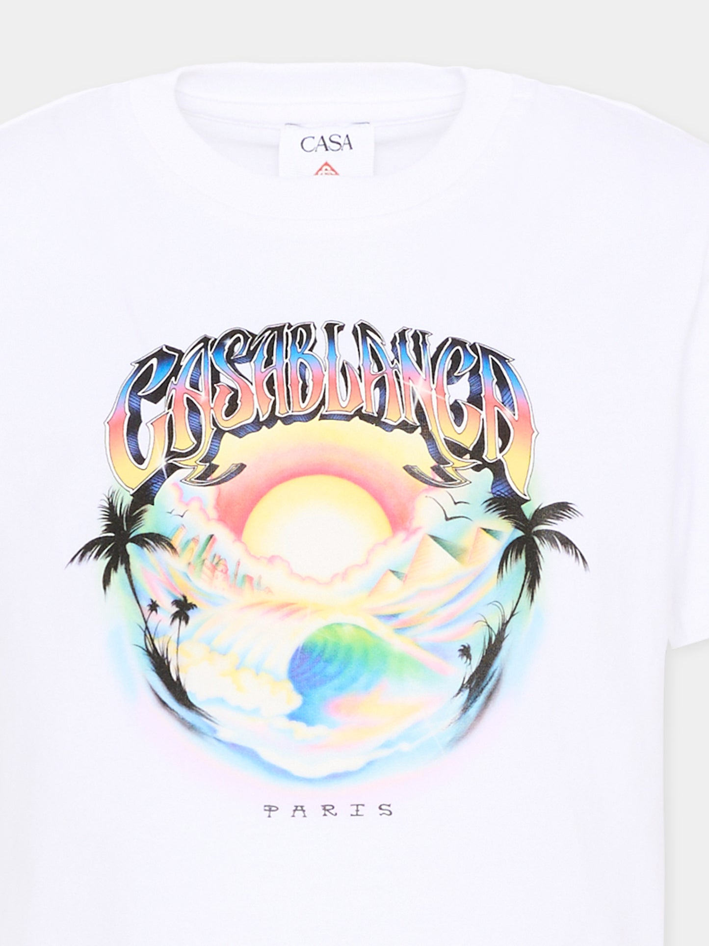 T-Shirt bianca per bambini con logo,Casablanca,K PF26 JTS 038 01