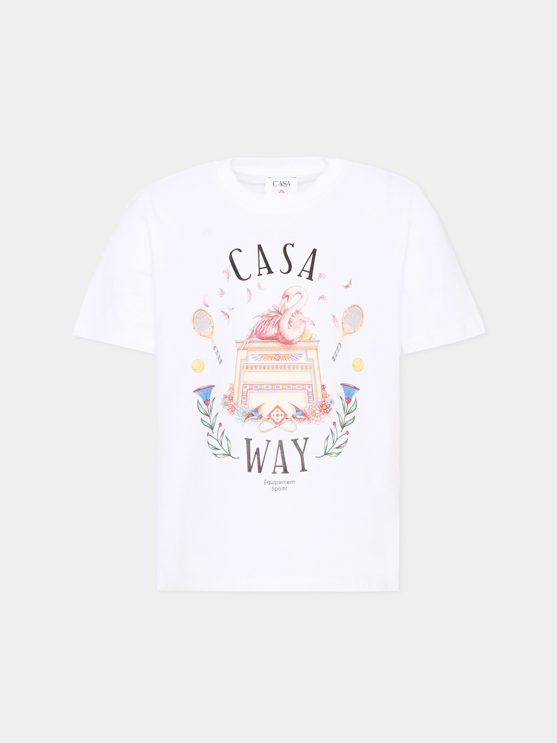 T-Shirt bianca Casa Way per bambini,Casablanca,K PF26 JTS 038 05
