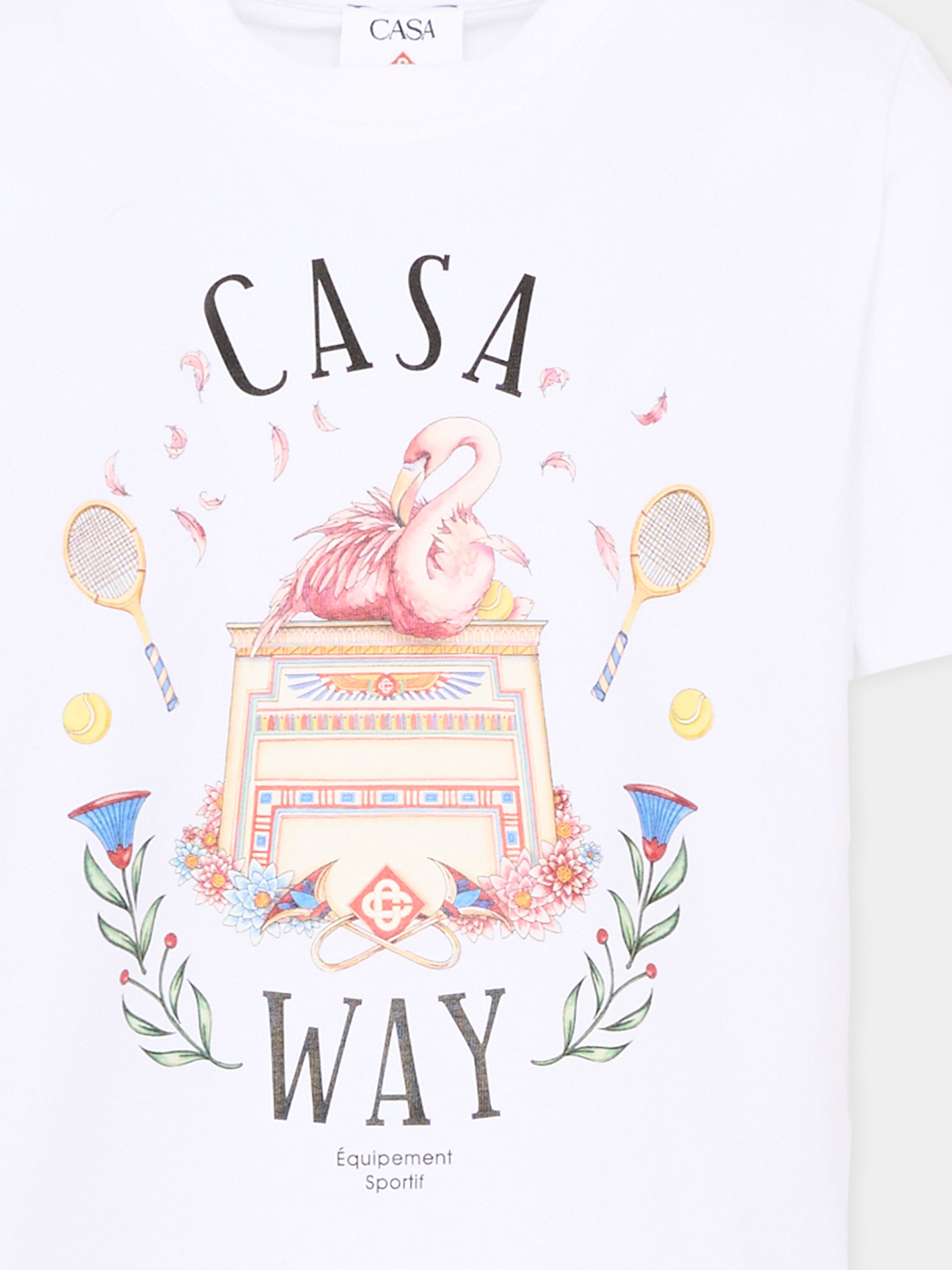 T-Shirt bianca Casa Way per bambini,Casablanca,K PF26 JTS 038 05