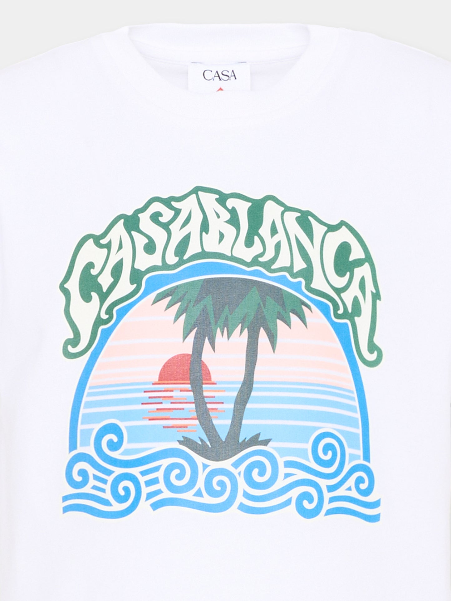 T-Shirt bianca per bambini con logo,Casablanca,K PF26 JTS 038 03
