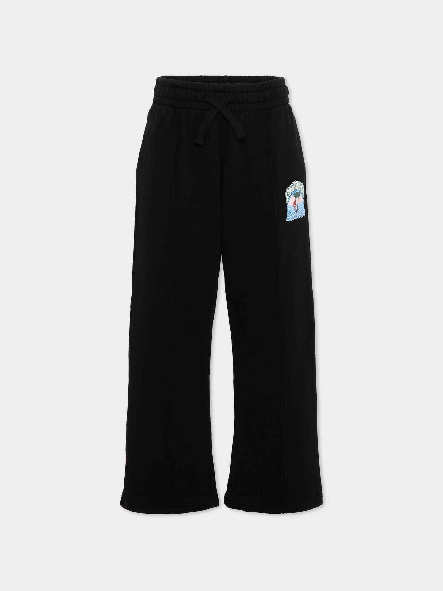 Pantaloni sportivi nero per bambini con logo,Casablanca,K PF26 JTR 265 01