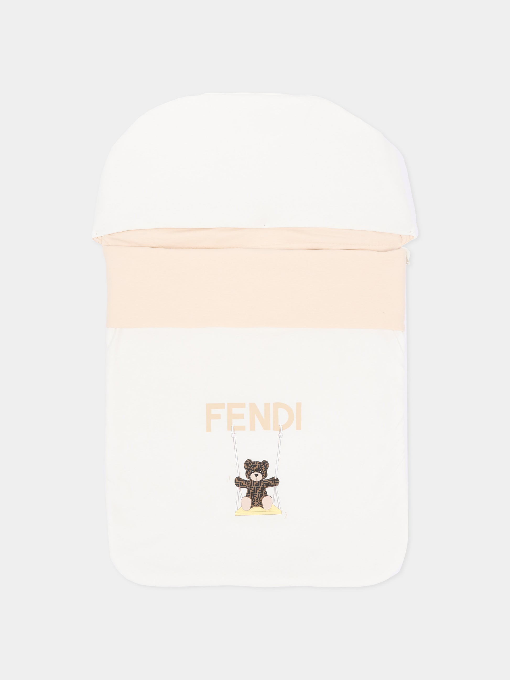 Sacco nanna avorio Fendi Bear per neonati,Fendi Kids,BUJ342 ST8 F0TU9