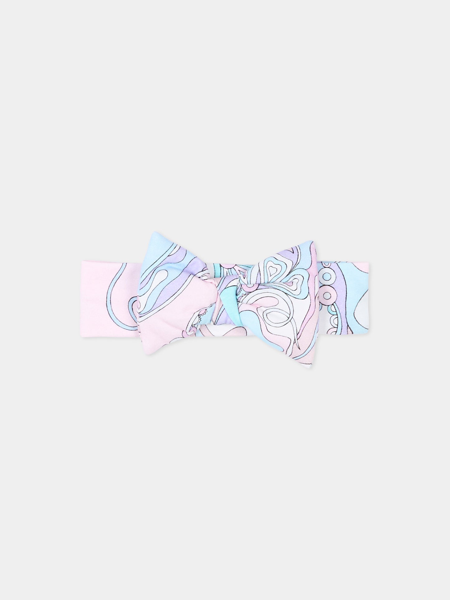 Fascia multicolor per neonata con fiocco,Emilio Pucci Junior,PZ0024 Z3344 51SCE