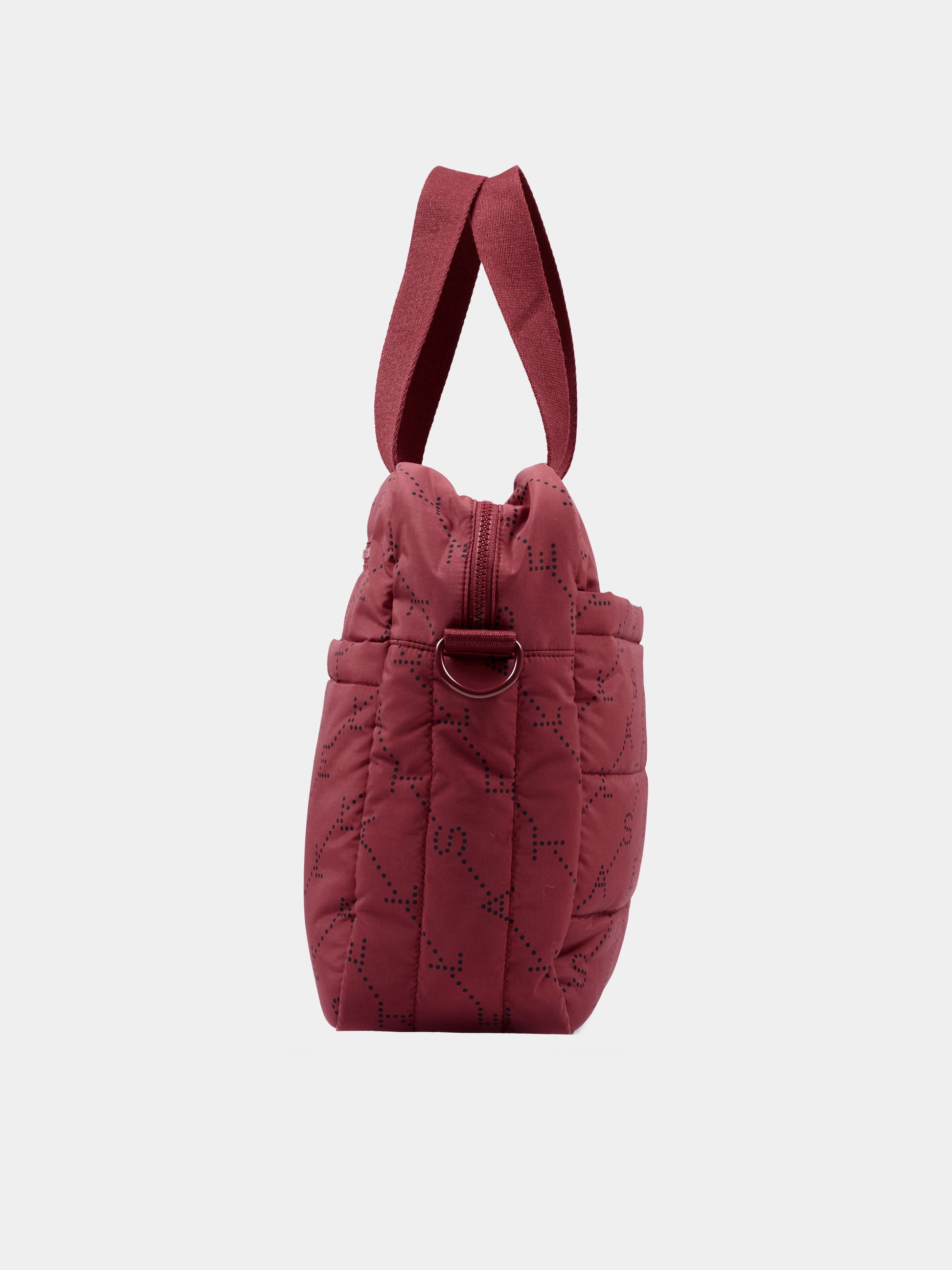 Borsa mamma bordeaux per neonati logo,Stella Mccartney Kids,TY0548 Z3652 416NE