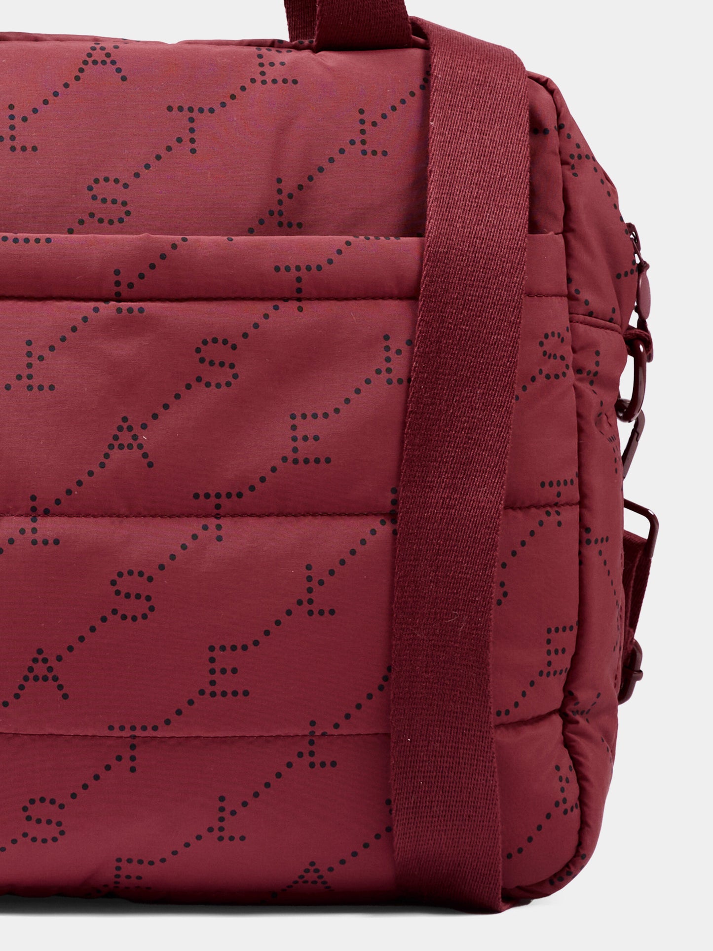 Borsa mamma bordeaux per neonati logo,Stella Mccartney Kids,TY0548 Z3652 416NE