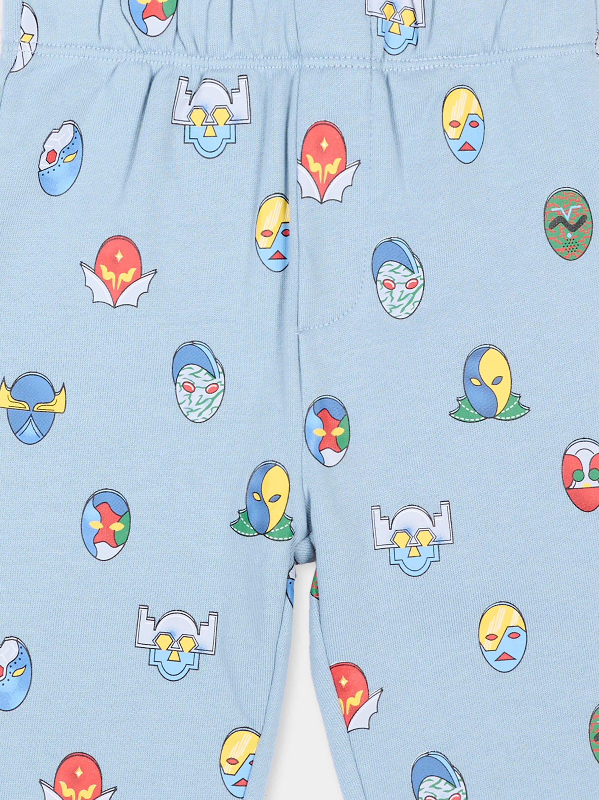 Pantaloni sportivi celesti per neonato con stampa,Stella Mccartney Kids,TZ6310 Z4012 61EMC