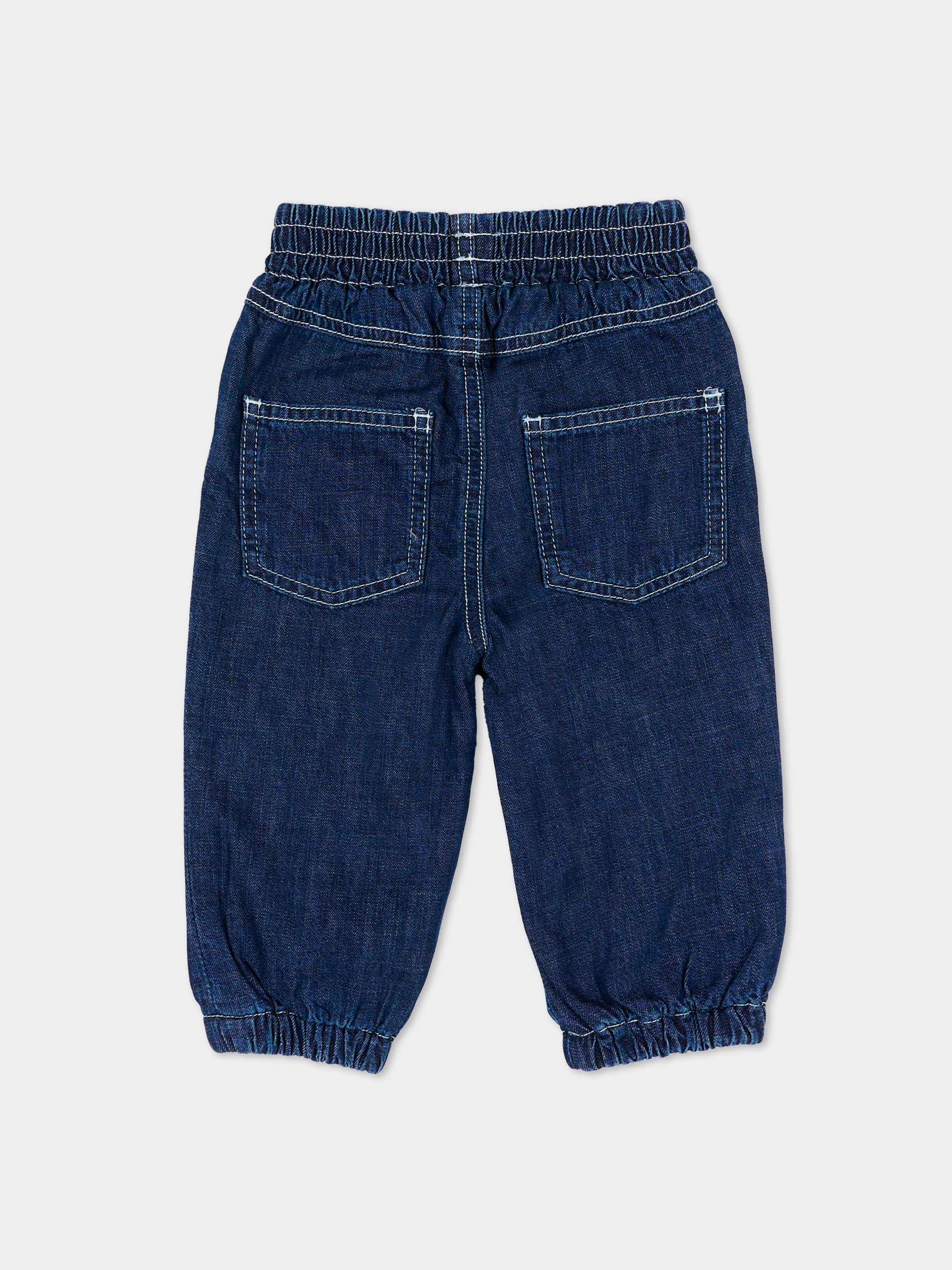 Jeans denim per neonato con stampe,Stella Mccartney Kids,TZ6390 Z0522 664