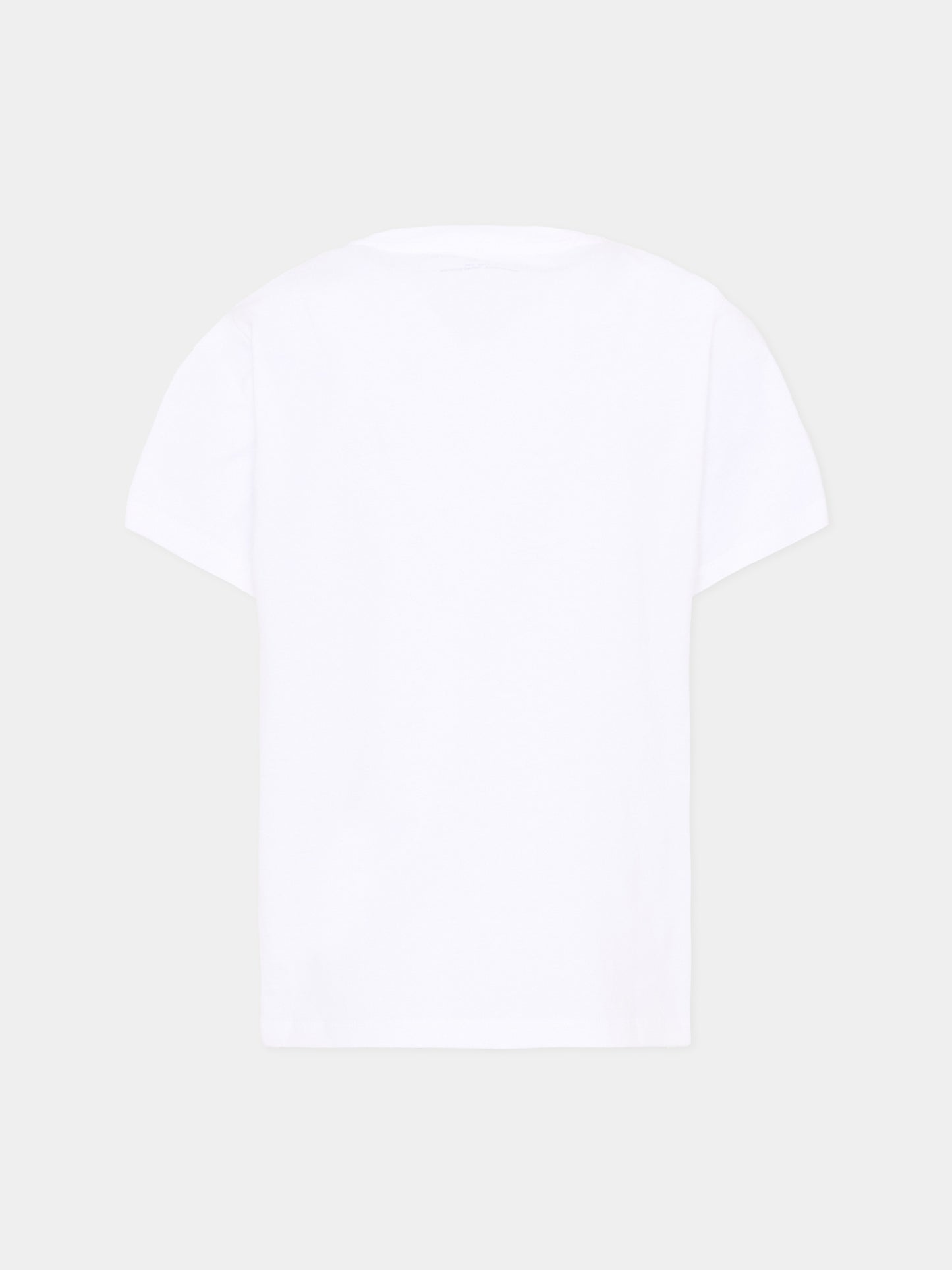 T-shirt bianca per bambino con logo,Stella Mccartney Kids,TZ8P41 Z3931 100