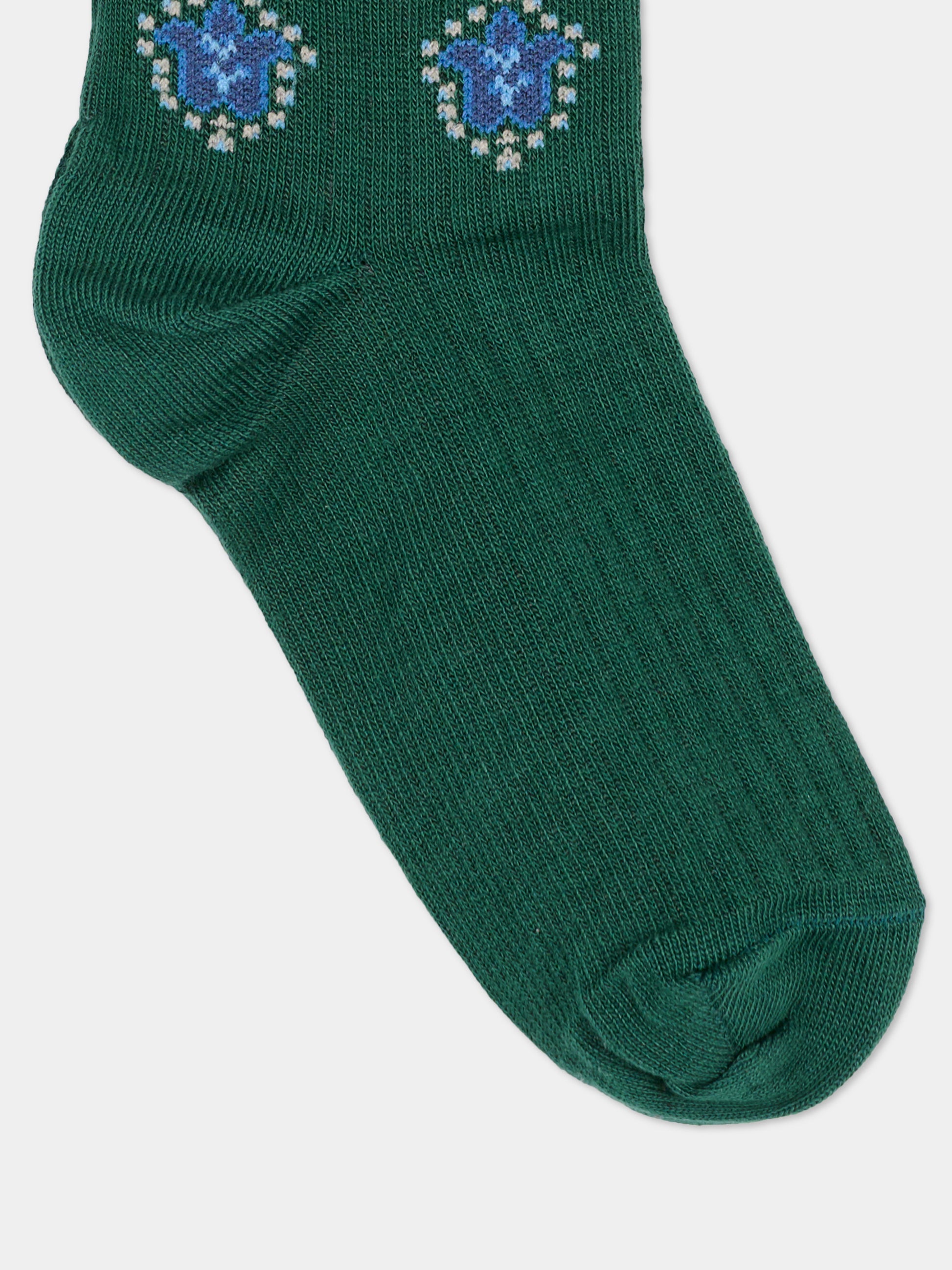 Calzino verde per bambino con Pegaso,Etro,GZ0H00 Z0553 766MC