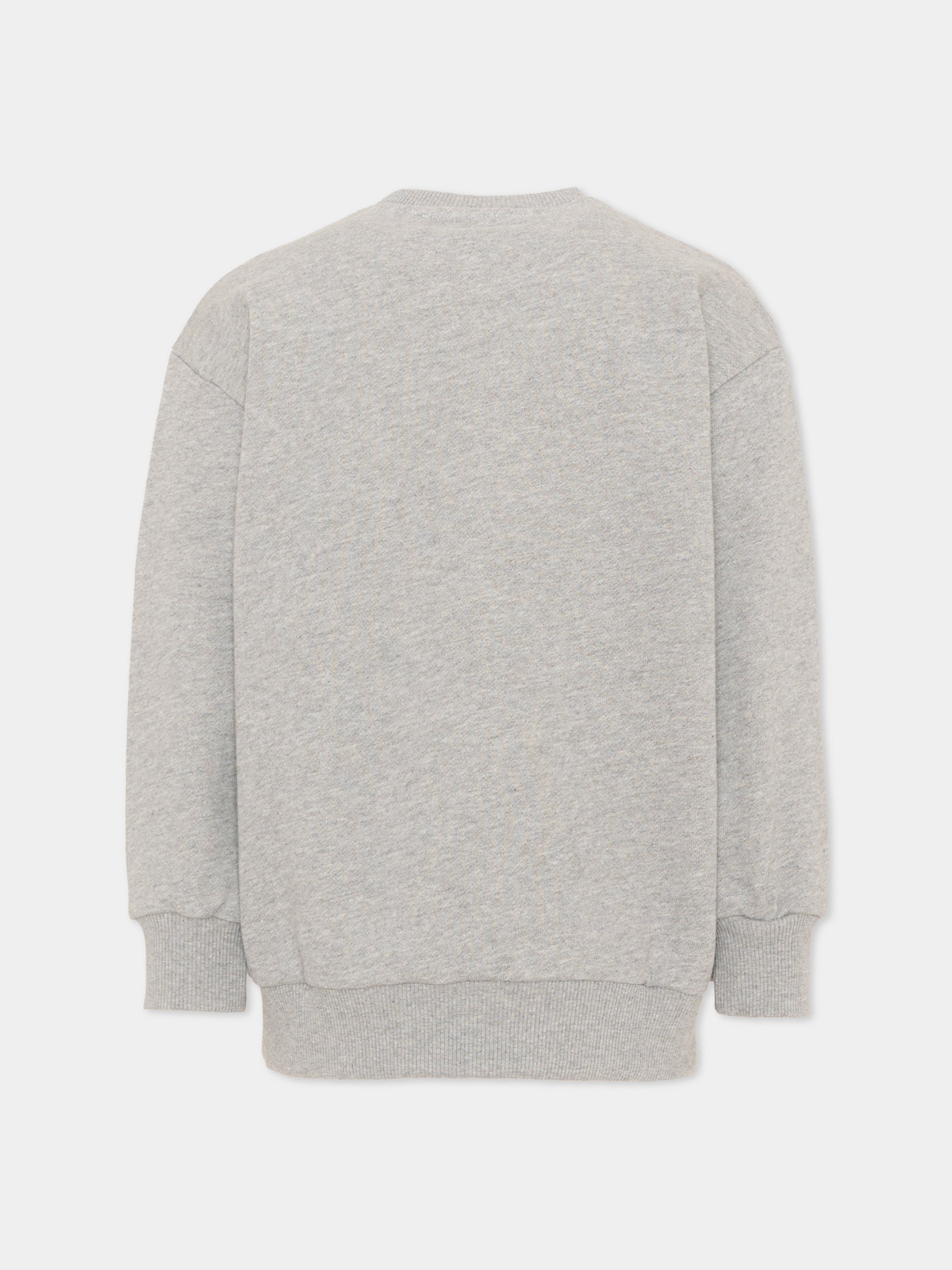 Felpa grigia per bambini con orsetto,Etro,GZ4P10 Z3188 806