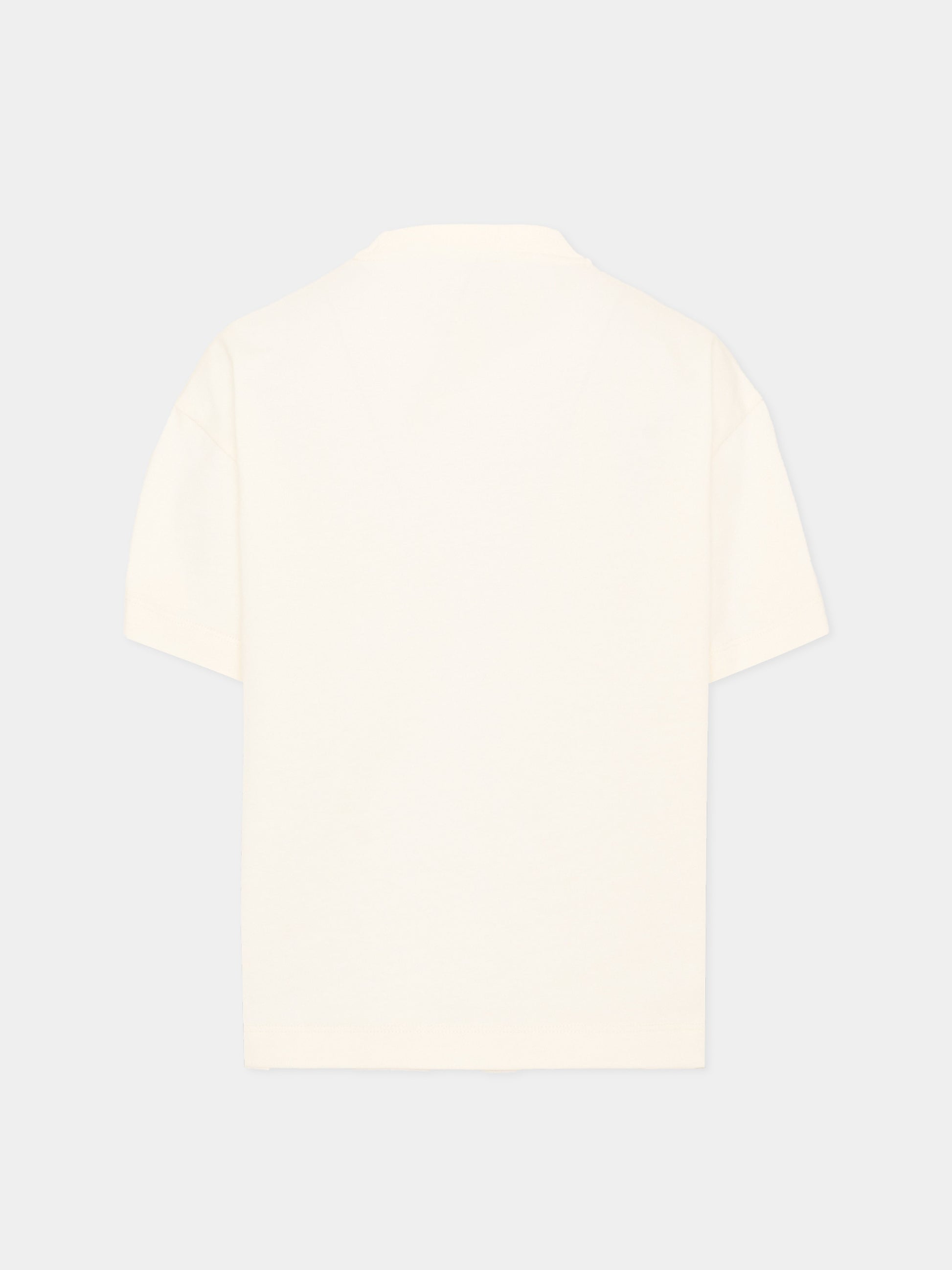 T-Shirt avorio per bambini con logo,Etro,GZ8P01 Z3672 102