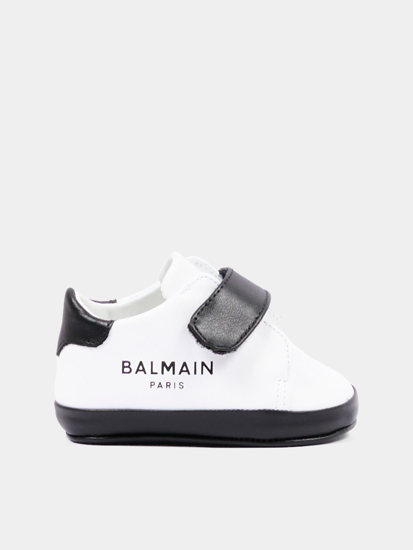 Sneakers bianche per neonato con logo,Balmain Kids,BZ0336 Y0051 100NE