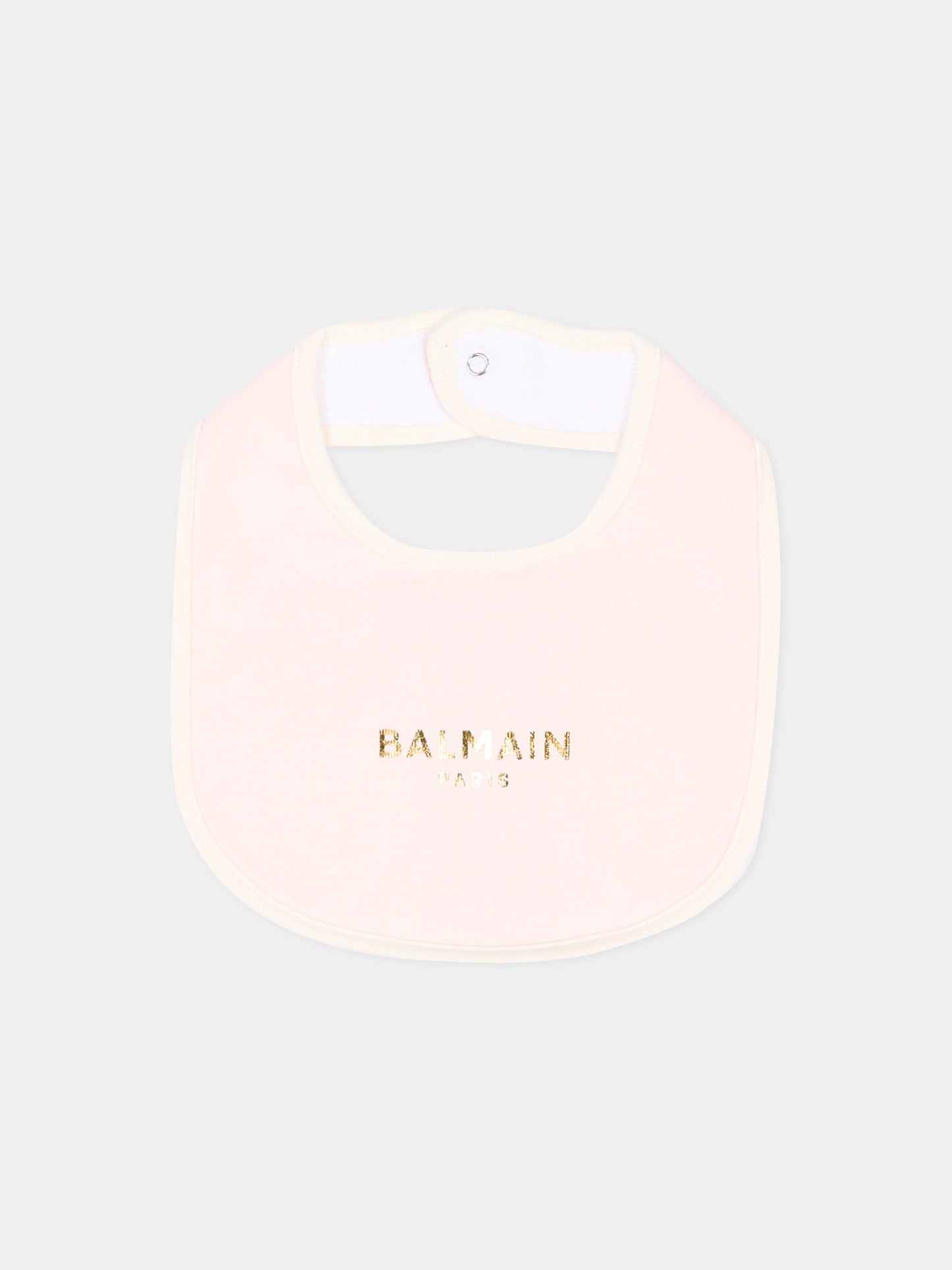 Set tutina avorio per neonata con logo,Balmain Kids,BZB010 Z3672 102RS