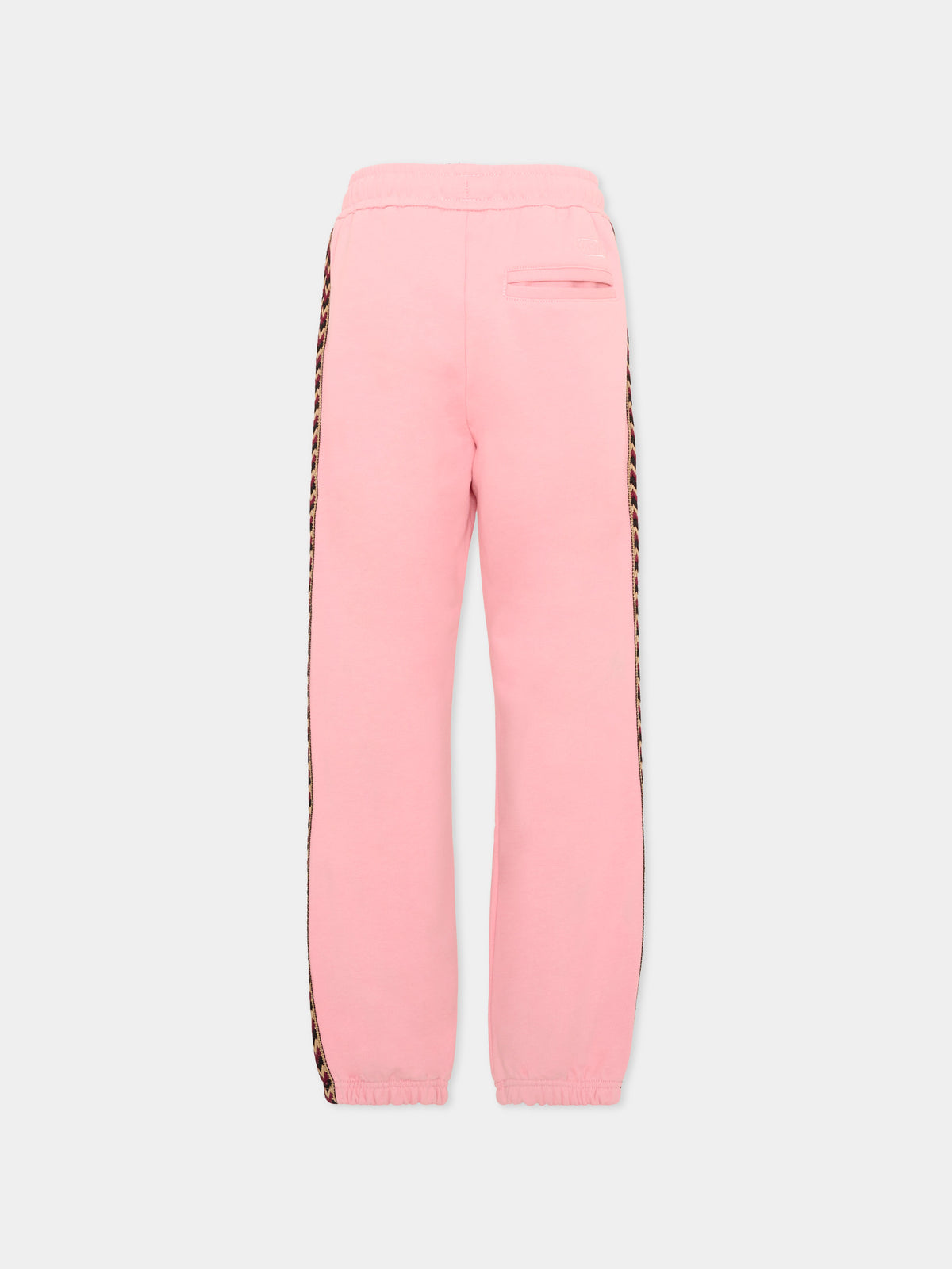 Pantaloni sportivi rosa per bambina con logo,Lanvin Petite,N30425 48N