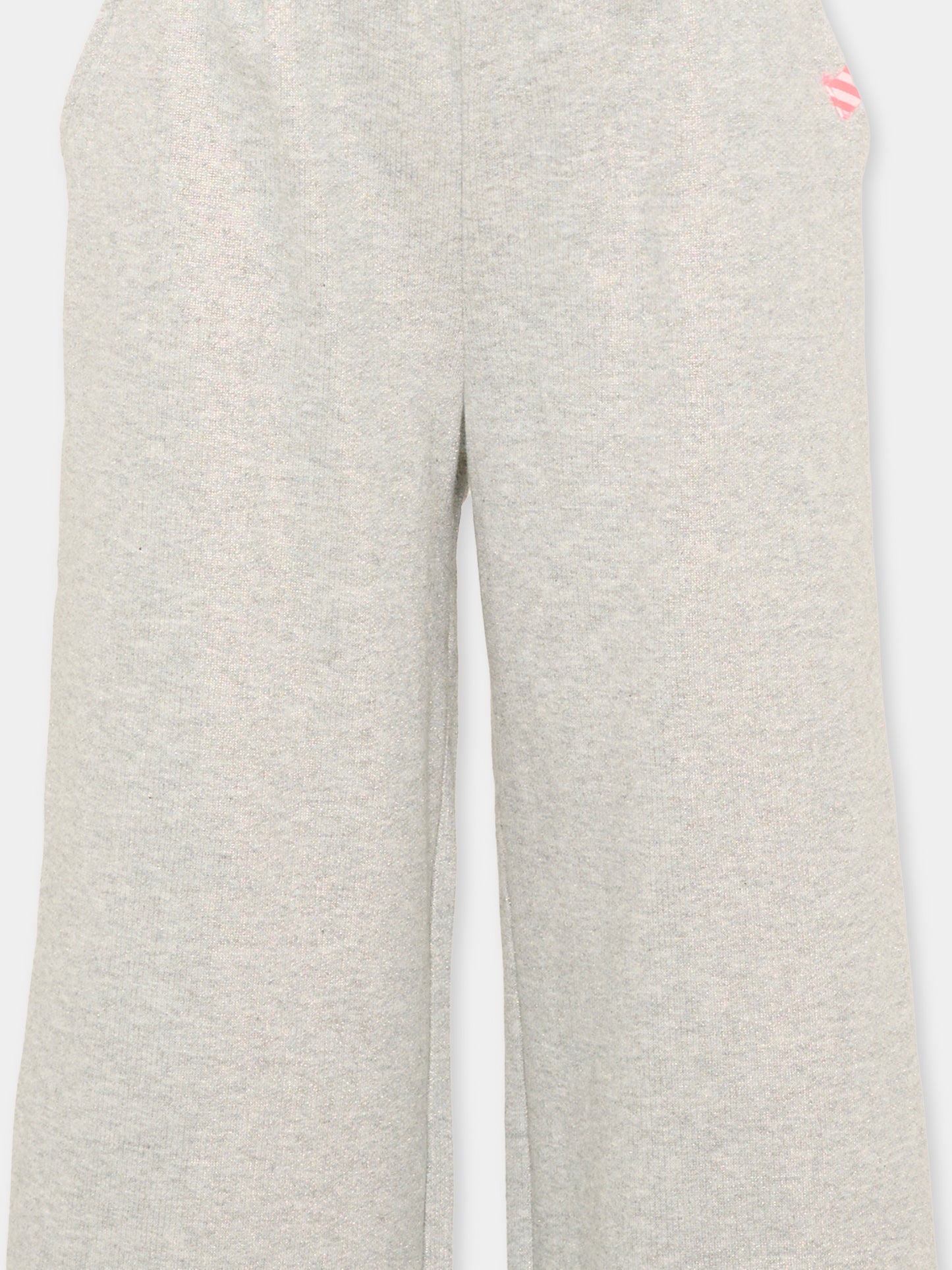 Pantalone grigio per bambina con patch,Billieblush,U22425 111
