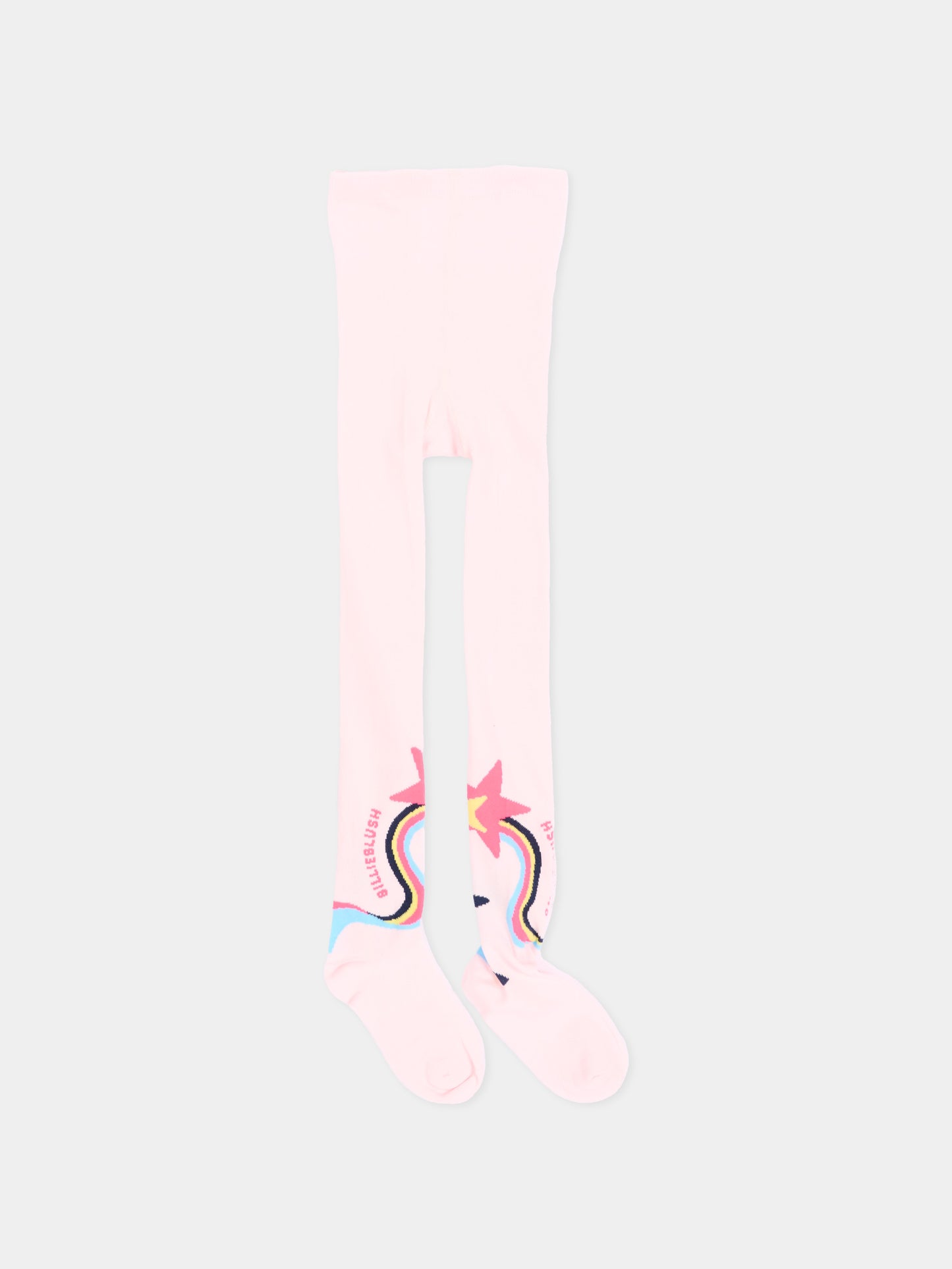 Collant rosa per bambina con stelle,Billieblush,U22511 475