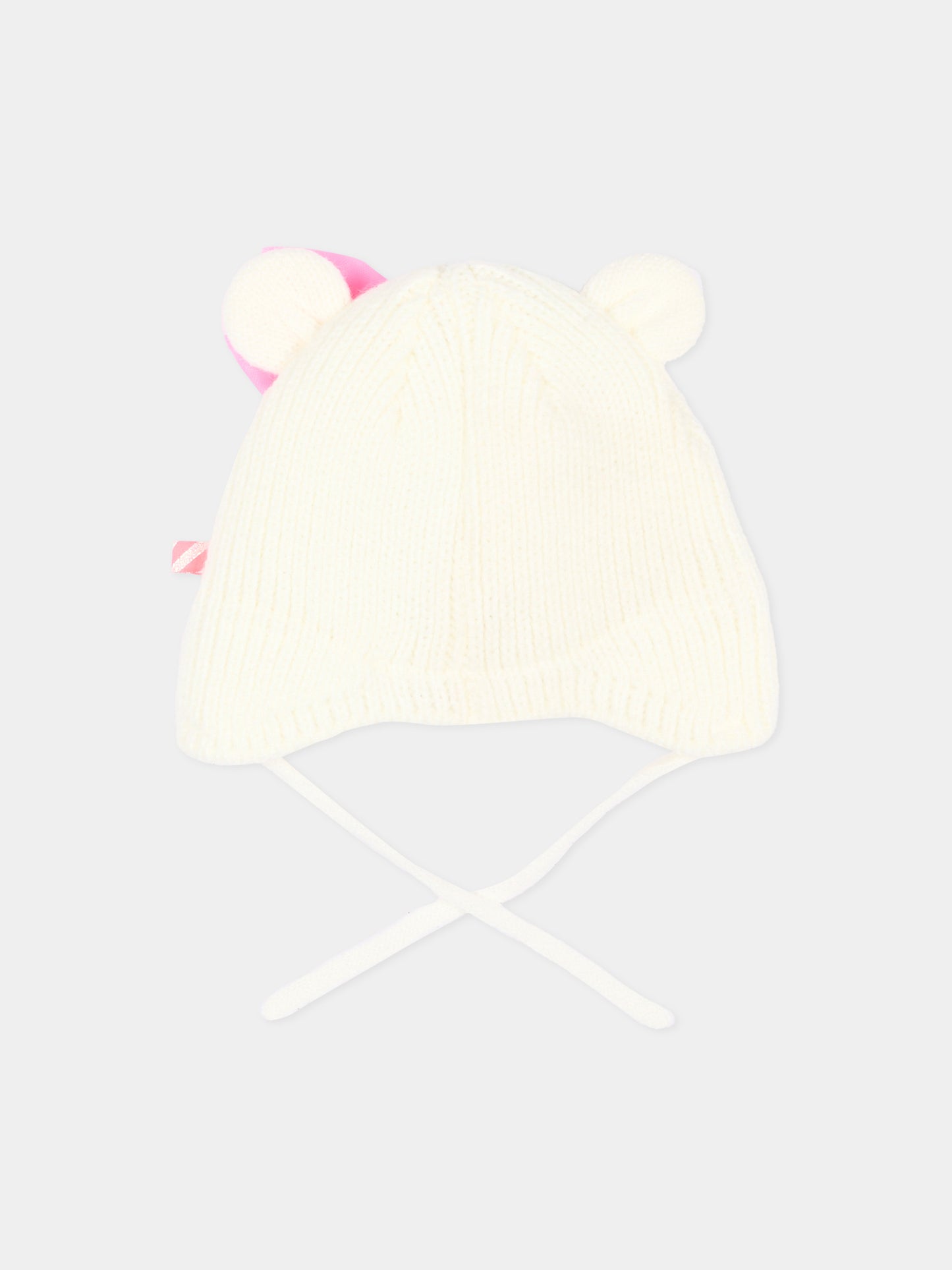 Berretto avorio per neonata con fiocco,Billieblush,U22544 121