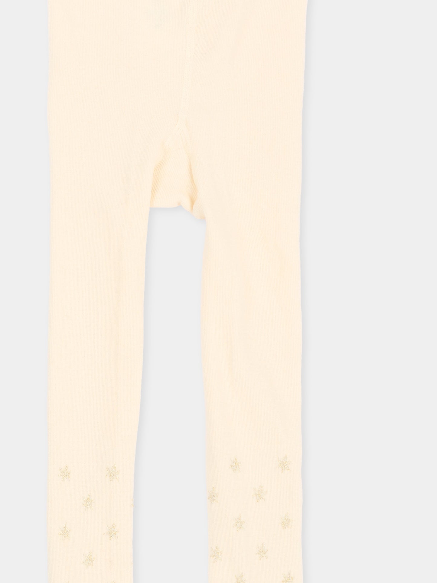 Collant avorio per bambina con stelle,Billieblush,U22589 121